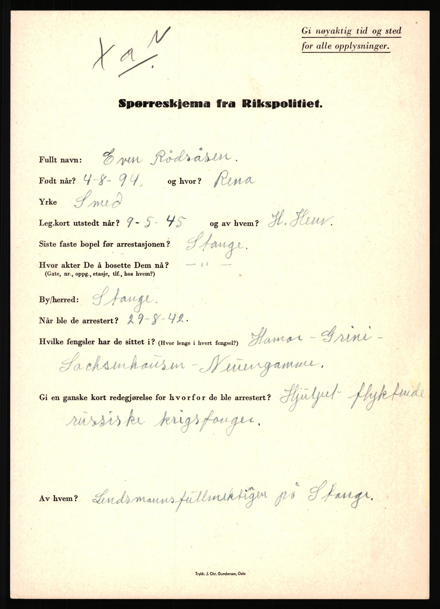 Rikspolitisjefen, AV/RA-S-1560/L/L0014: Pettersen, Aksel - Savosnick, Ernst, 1940-1945, p. 940