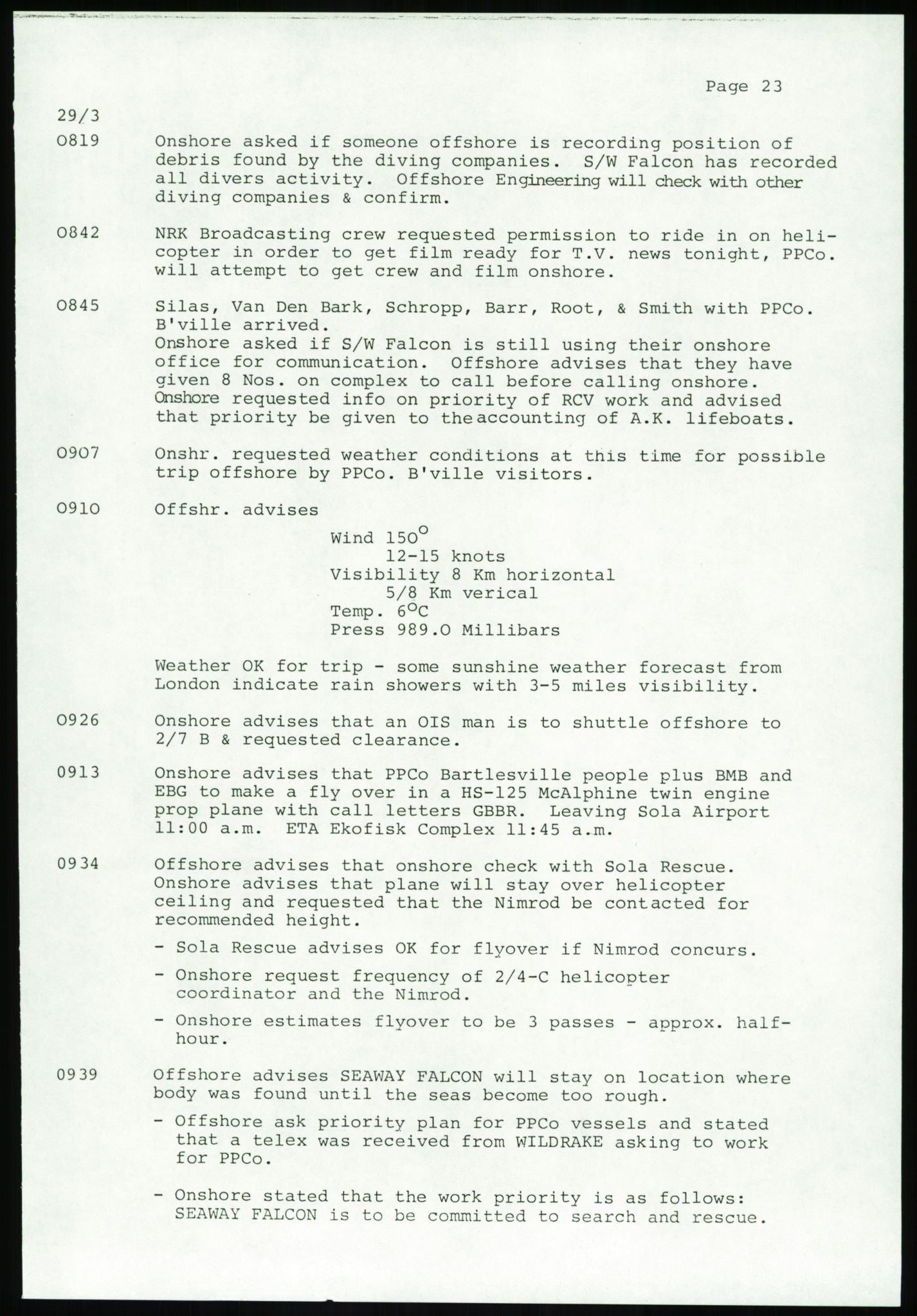 Justisdepartementet, Granskningskommisjonen ved Alexander Kielland-ulykken 27.3.1980, AV/RA-S-1165/D/L0017: P Hjelpefartøy (Doku.liste + P1-P6 av 6)/Q Hovedredningssentralen (Q0-Q27 av 27), 1980-1981, p. 87