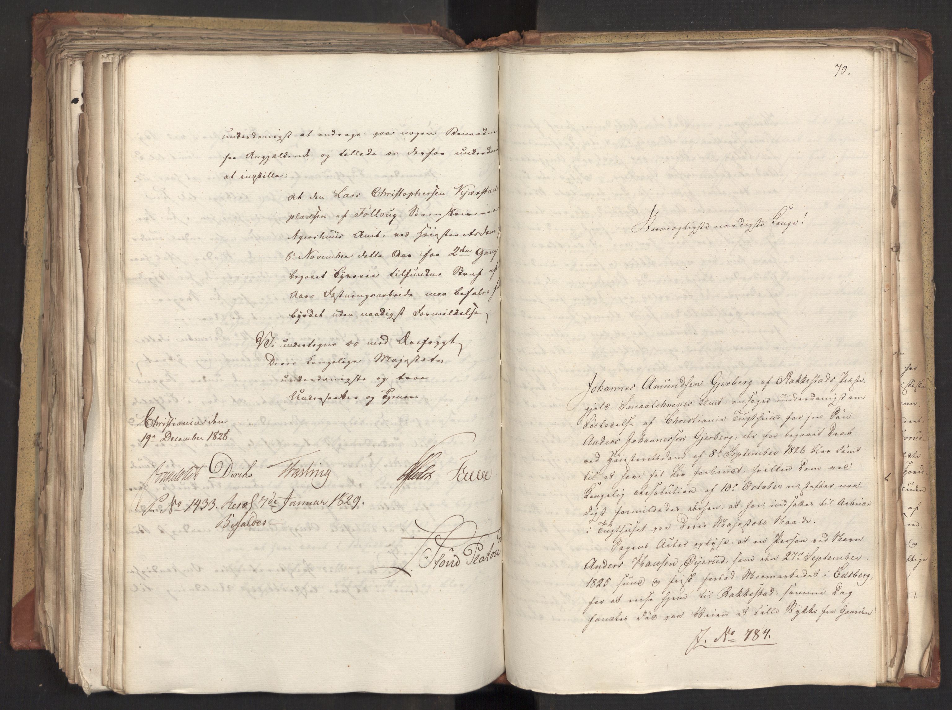 Statsrådsavdelingen i Stockholm, AV/RA-S-1003/D/Da/L0057: Regjeringsinnstillinger nr. 651-807, 1828, p. 390