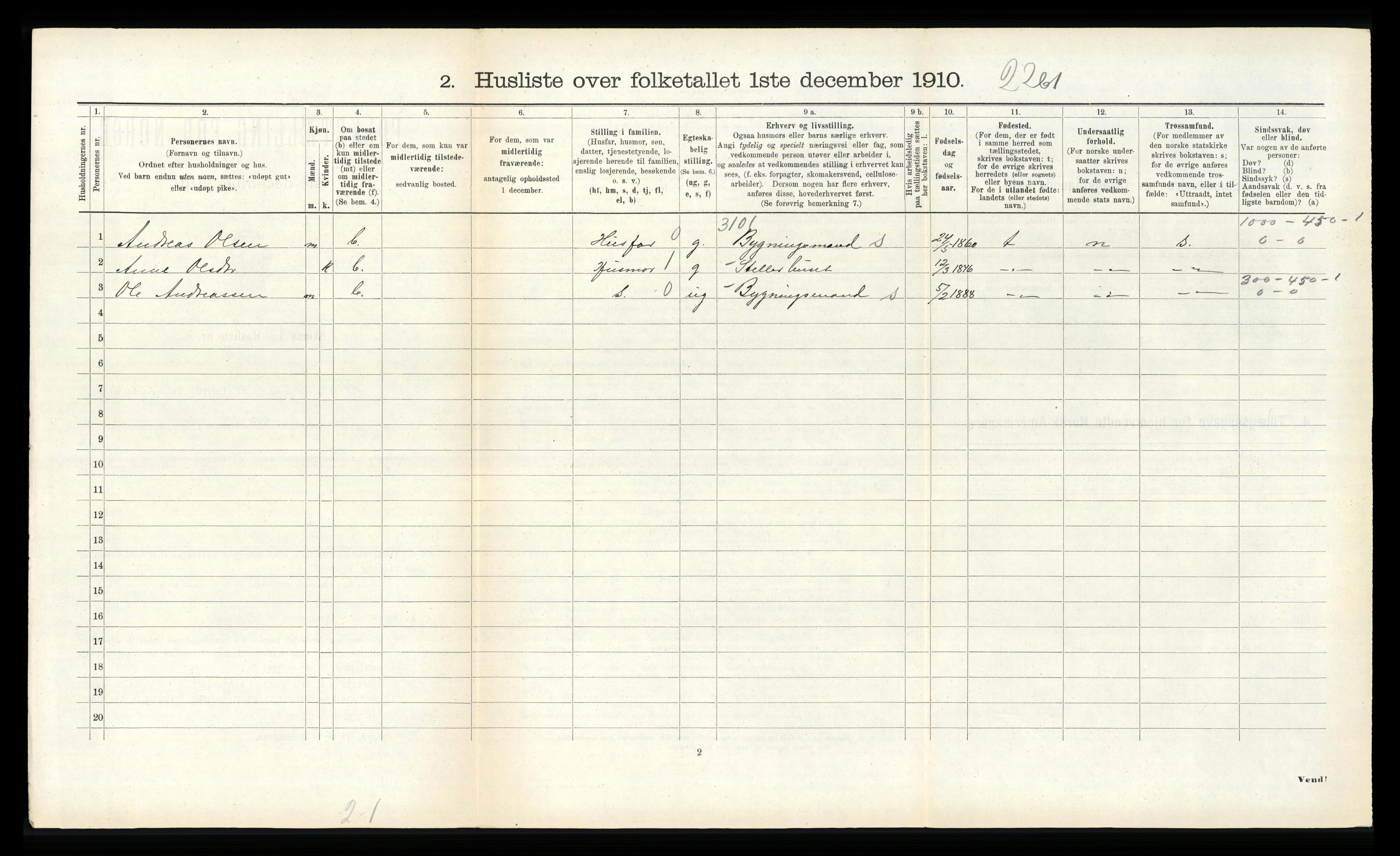 RA, 1910 census for Ytre Holmedal, 1910, p. 863