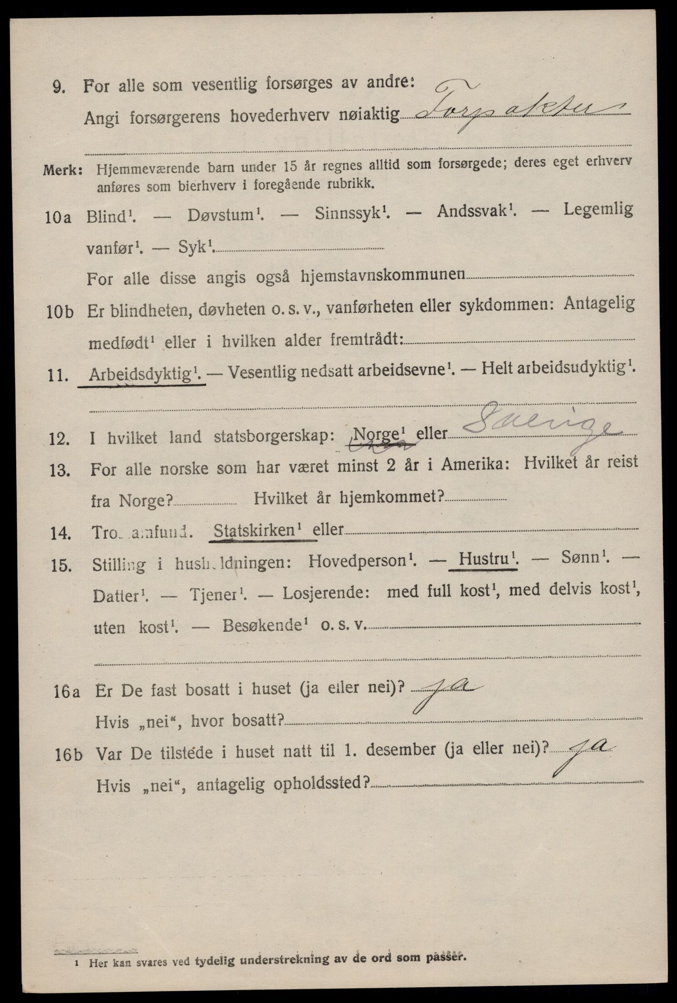 SAKO, 1920 census for Hjartdal, 1920, p. 2723