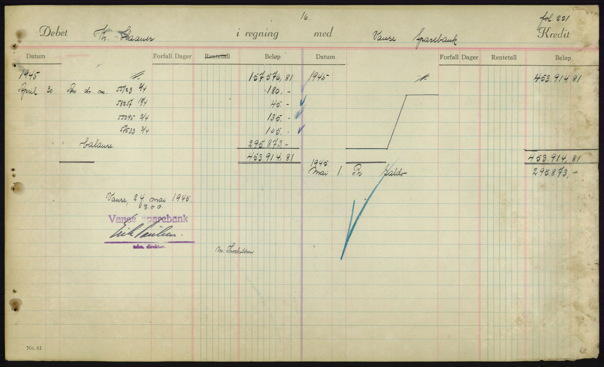 Forsvarsdepartementet, 10. kontor / Oppgjørskontoret, AV/RA-RAFA-1225/D/Db/L0180: Lista oppgjørskontor, 1942-1952, p. 1985