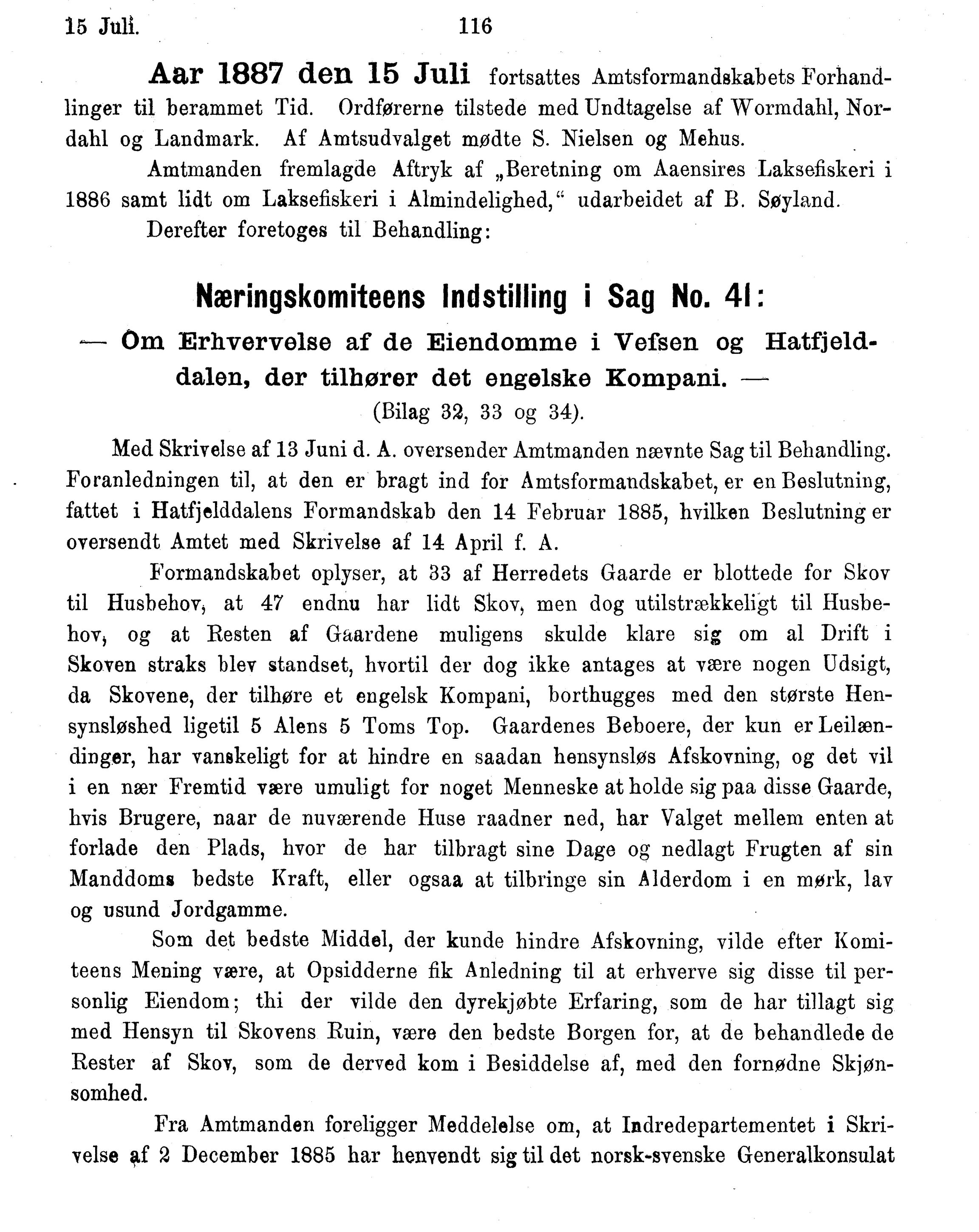 Nordland Fylkeskommune. Fylkestinget, AIN/NFK-17/176/A/Ac/L0015: Fylkestingsforhandlinger 1886-1890, 1886-1890, p. 116