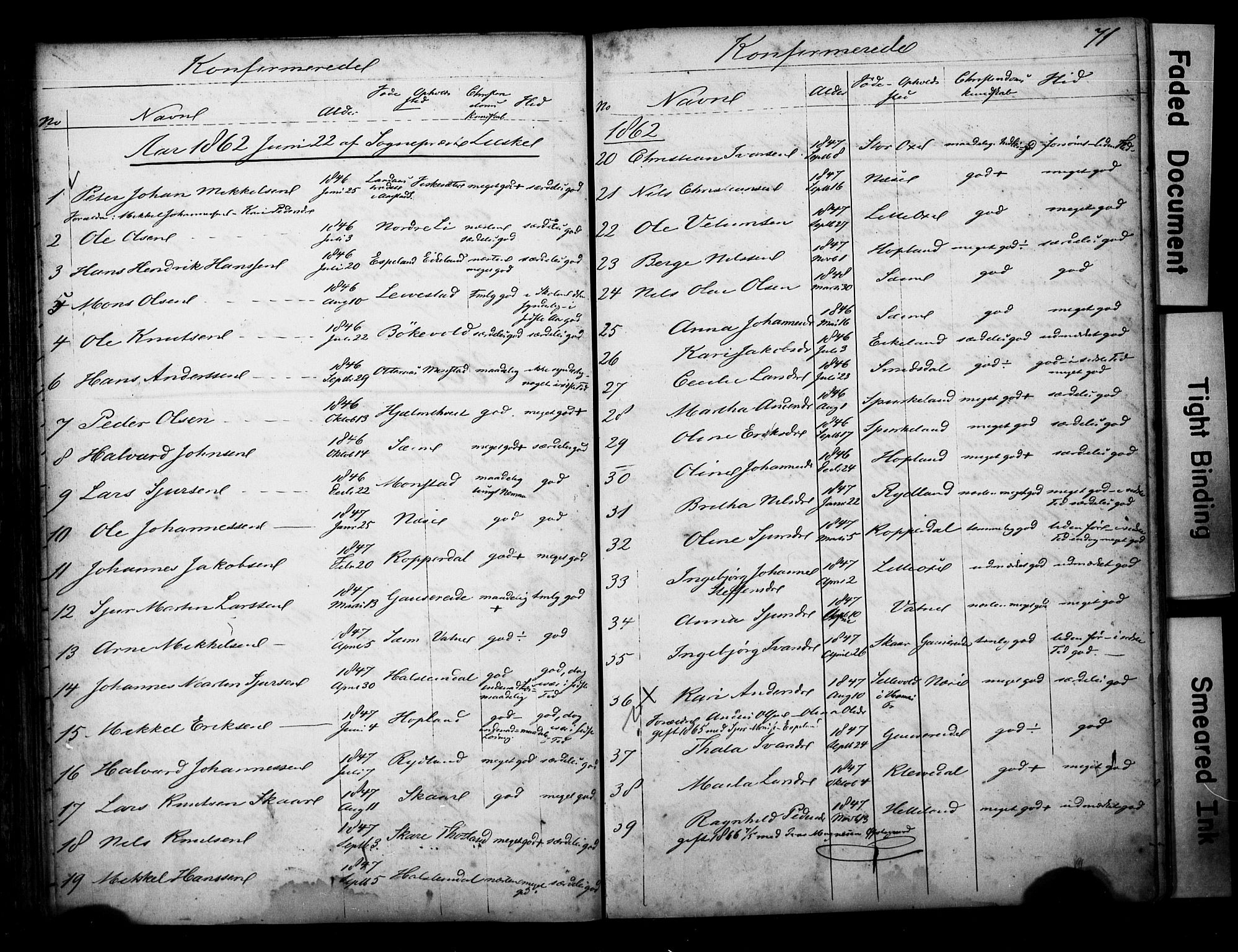 Alversund Sokneprestembete, SAB/A-73901/H/Ha/Hab: Parish register (copy) no. D 1, 1800-1870, p. 71