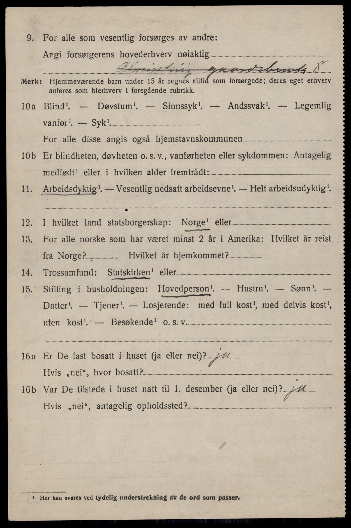 SAST, 1920 census for Høle, 1920, p. 1374