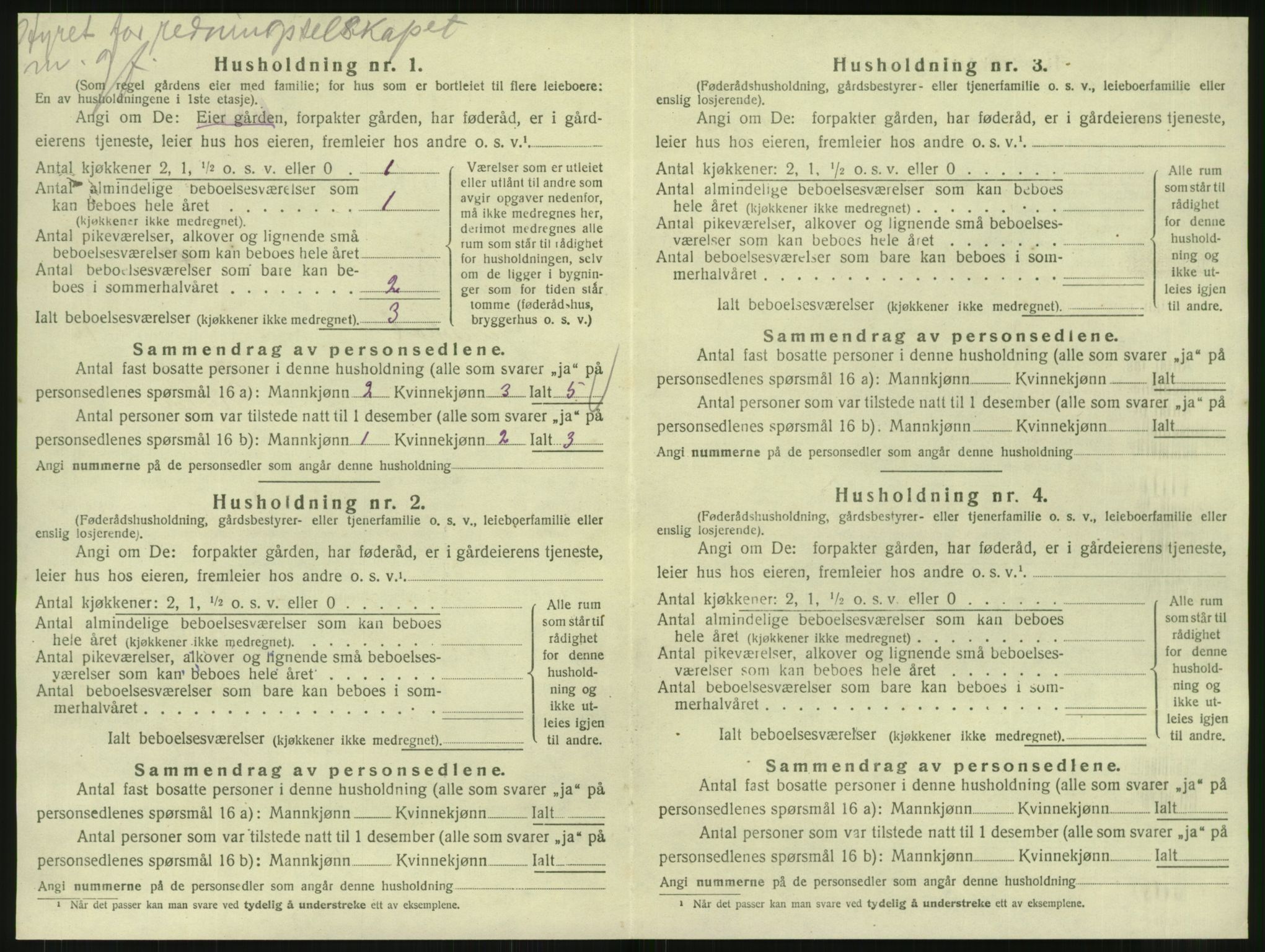 SAT, 1920 census for Gildeskål, 1920, p. 1619