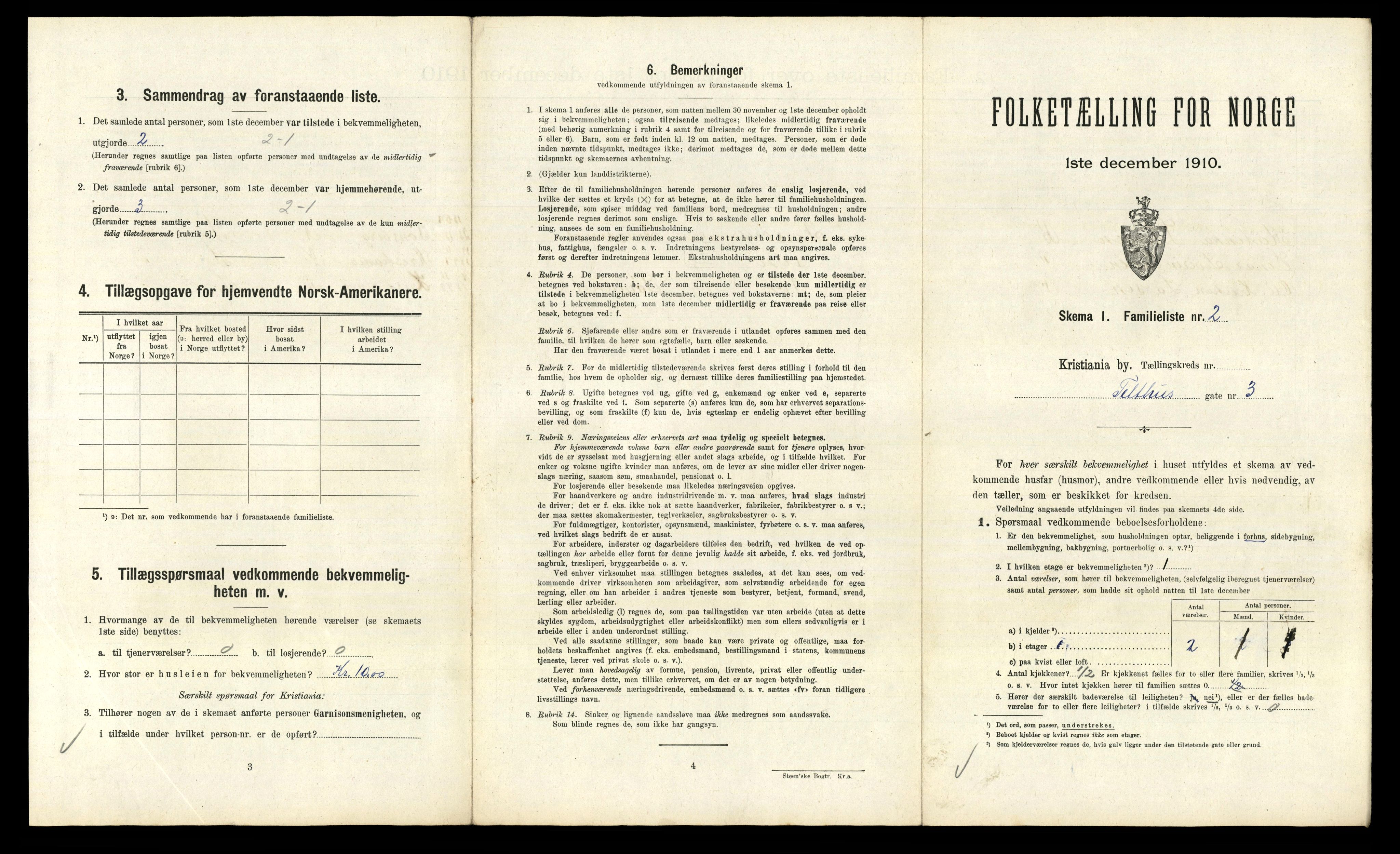 RA, 1910 census for Kristiania, 1910, p. 103441