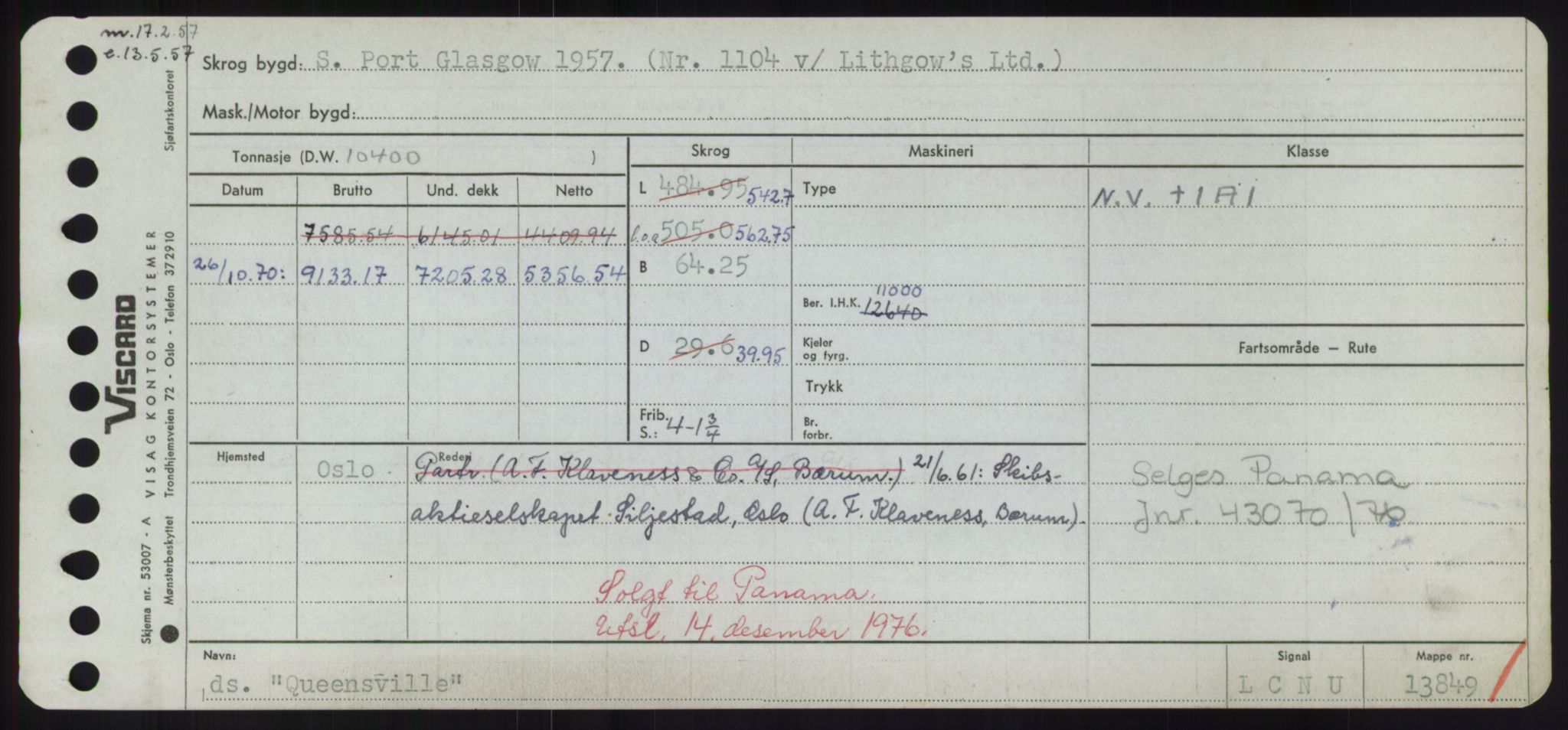 Sjøfartsdirektoratet med forløpere, Skipsmålingen, RA/S-1627/H/Hd/L0030: Fartøy, Q-Riv, p. 11