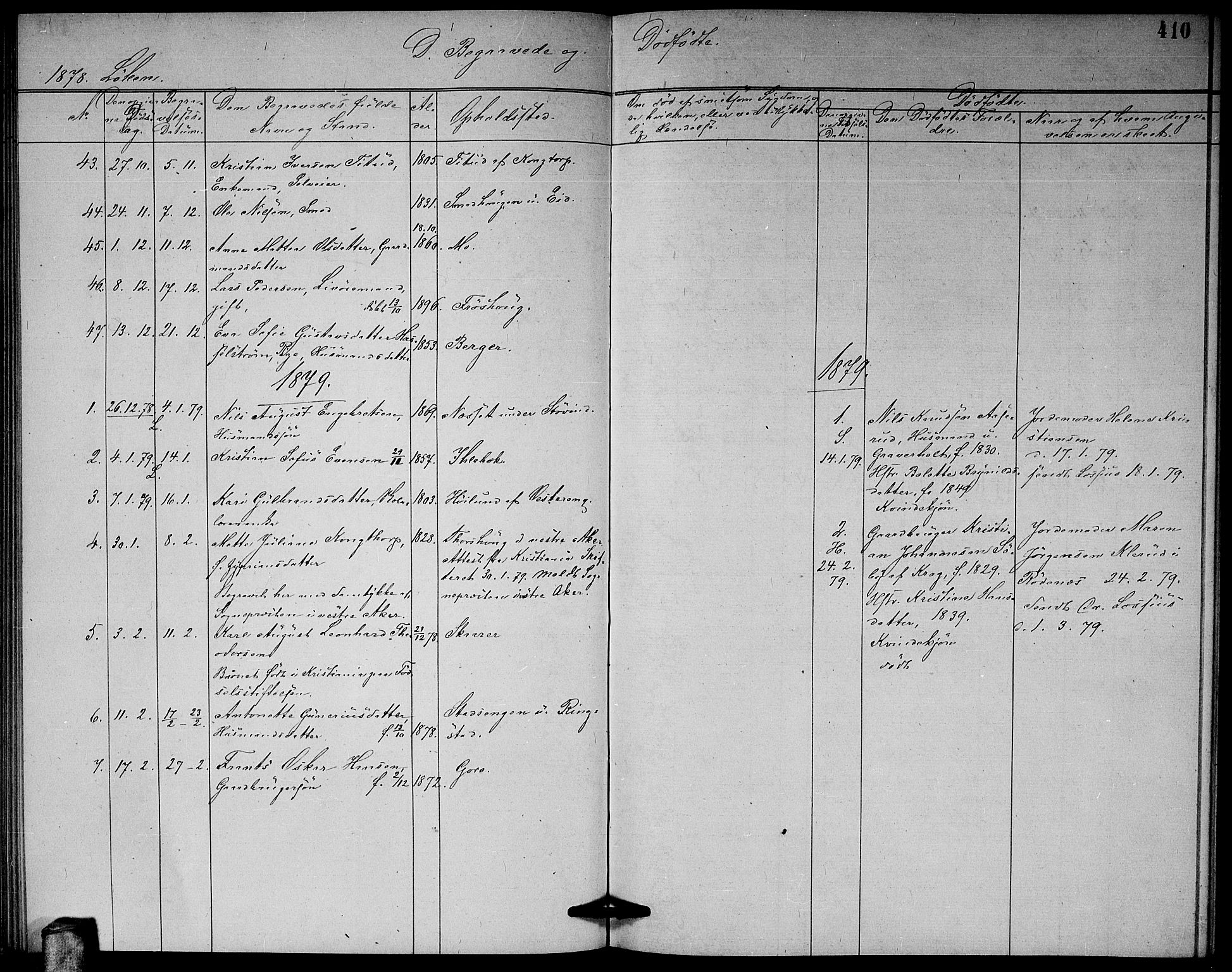 Høland prestekontor Kirkebøker, SAO/A-10346a/G/Ga/L0006: Parish register (copy) no. I 6, 1869-1879, p. 410