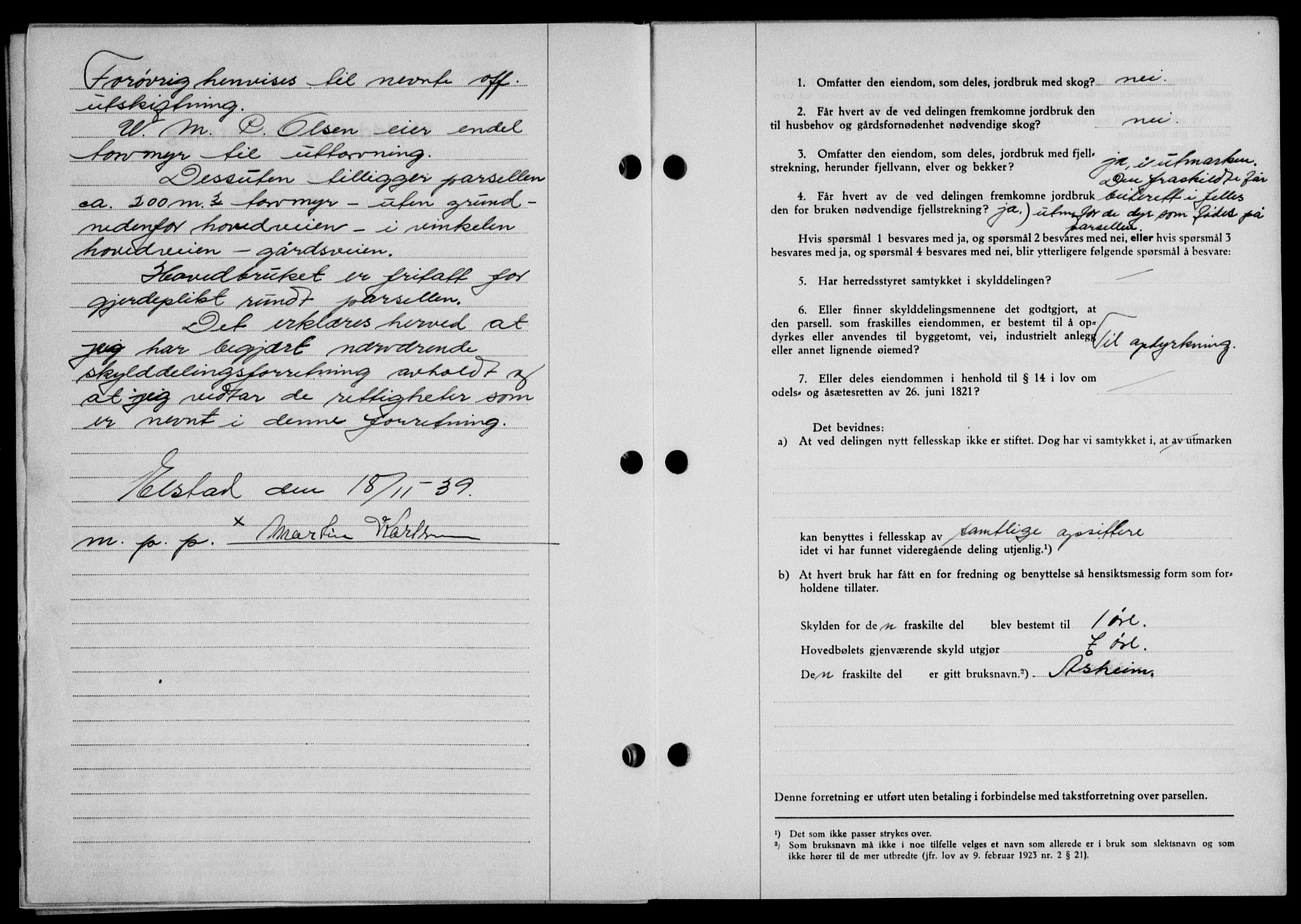 Lofoten sorenskriveri, SAT/A-0017/1/2/2C/L0007a: Mortgage book no. 7a, 1939-1940, Diary no: : 24/1940