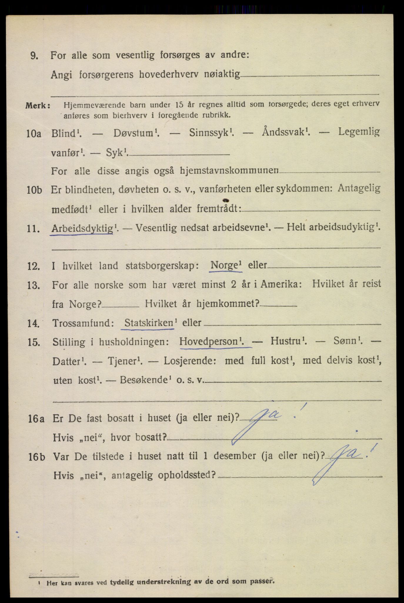 SAK, 1920 census for Holt, 1920, p. 4915