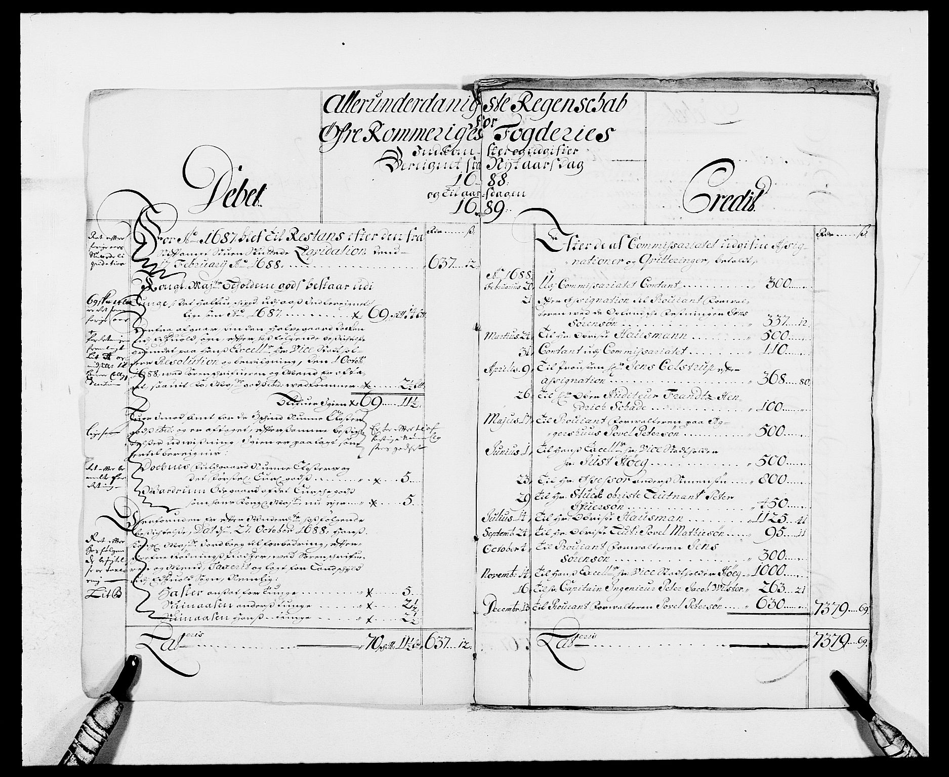 Rentekammeret inntil 1814, Reviderte regnskaper, Fogderegnskap, AV/RA-EA-4092/R12/L0700: Fogderegnskap Øvre Romerike, 1687-1688, p. 236