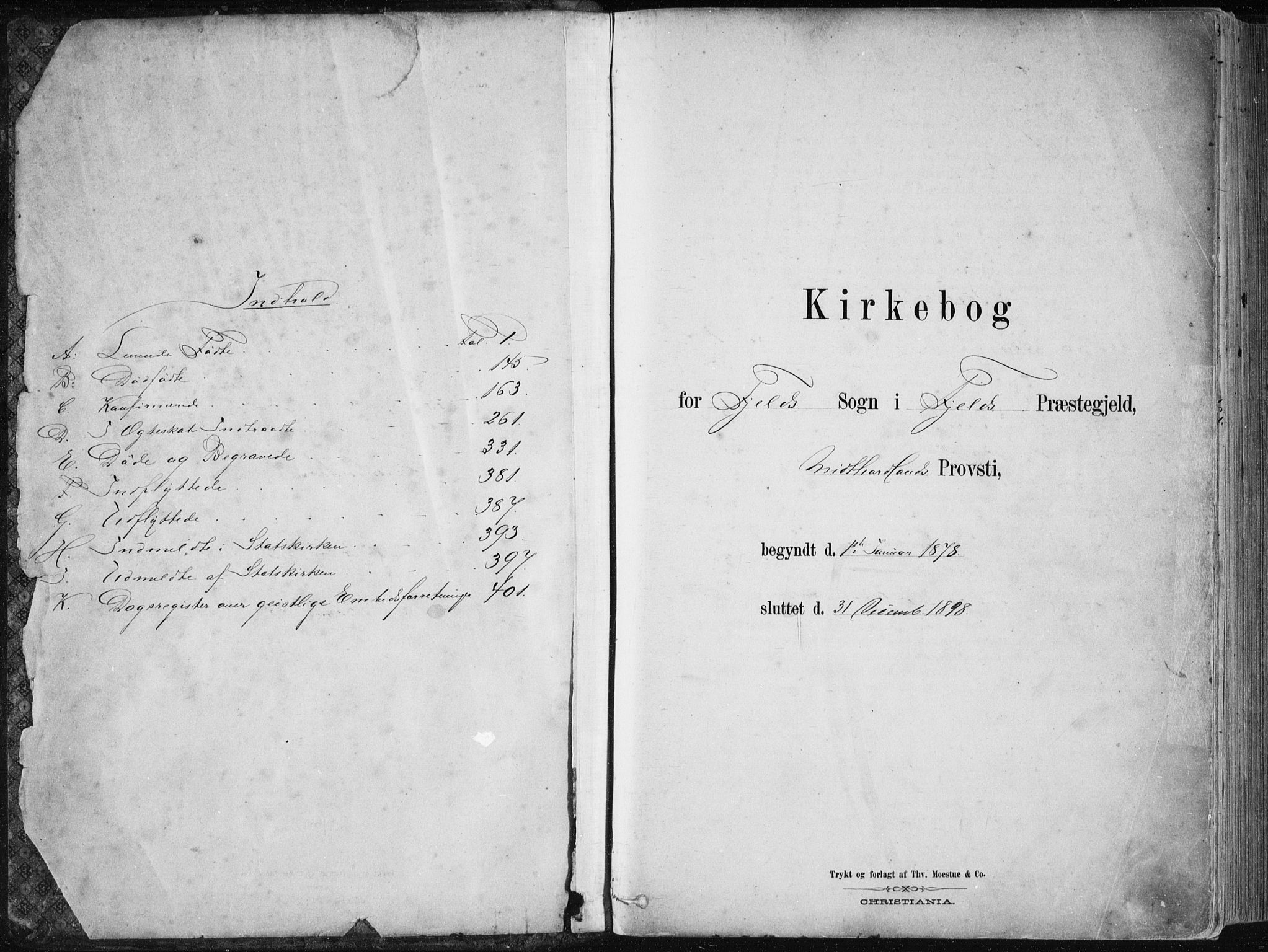 Fjell sokneprestembete, AV/SAB-A-75301/H/Haa: Parish register (official) no. A  8, 1878-1898