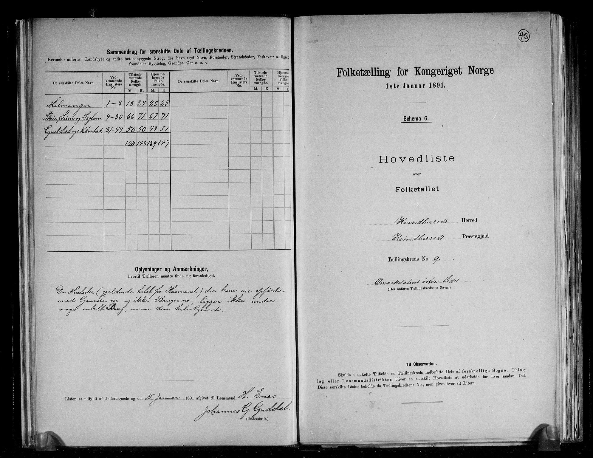 RA, 1891 census for 1224 Kvinnherad, 1891, p. 23