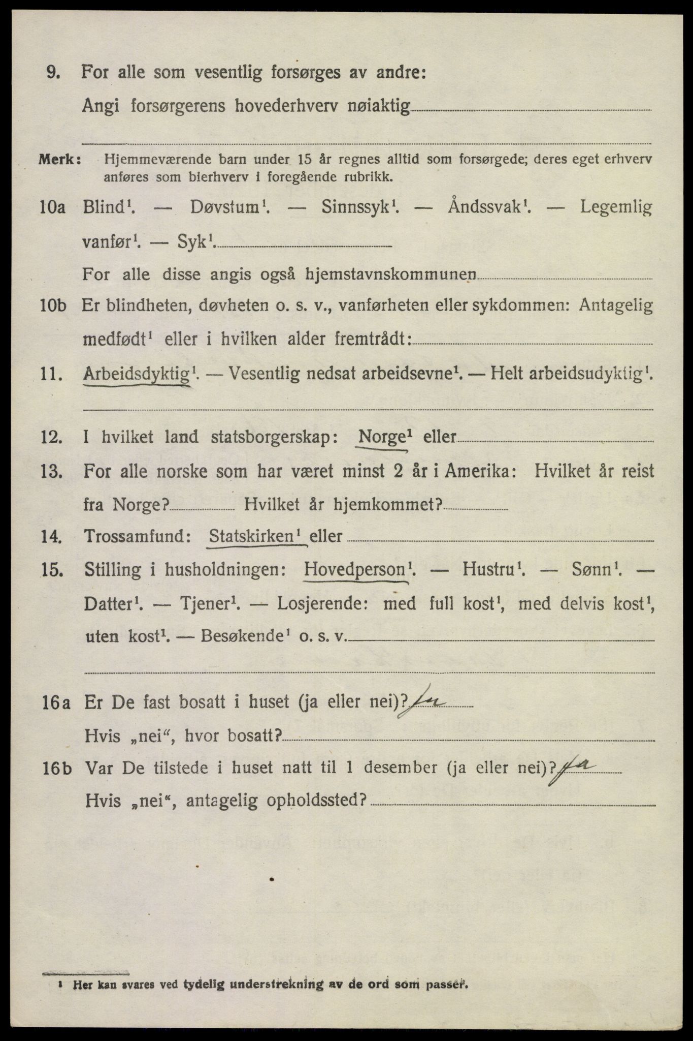 SAKO, 1920 census for Brunlanes, 1920, p. 9252