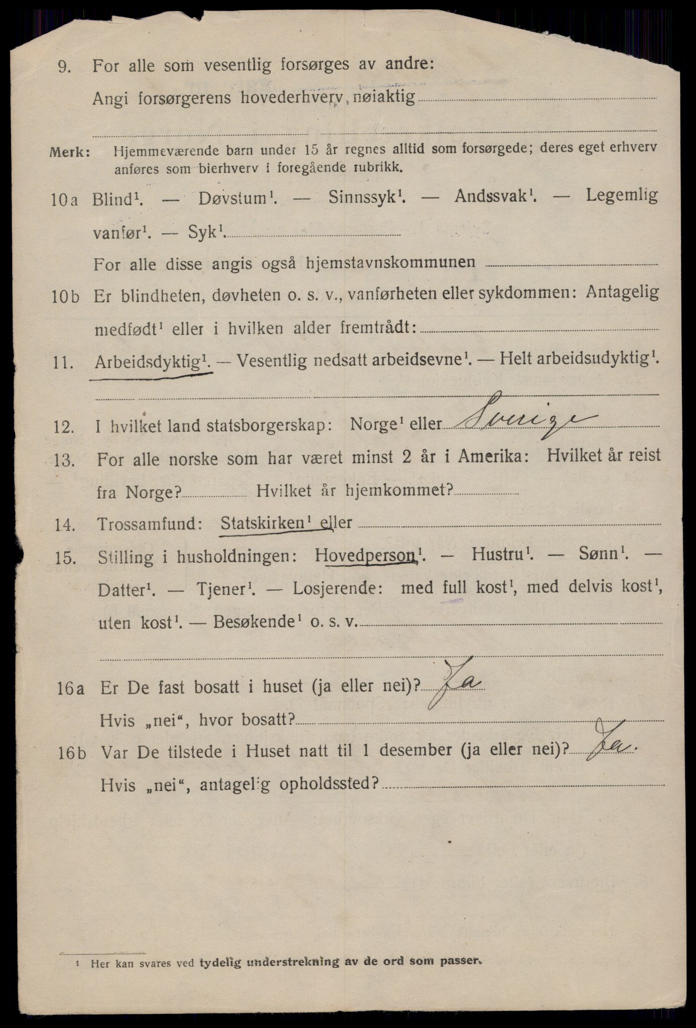 SAT, 1920 census for Trondheim, 1920, p. 33945