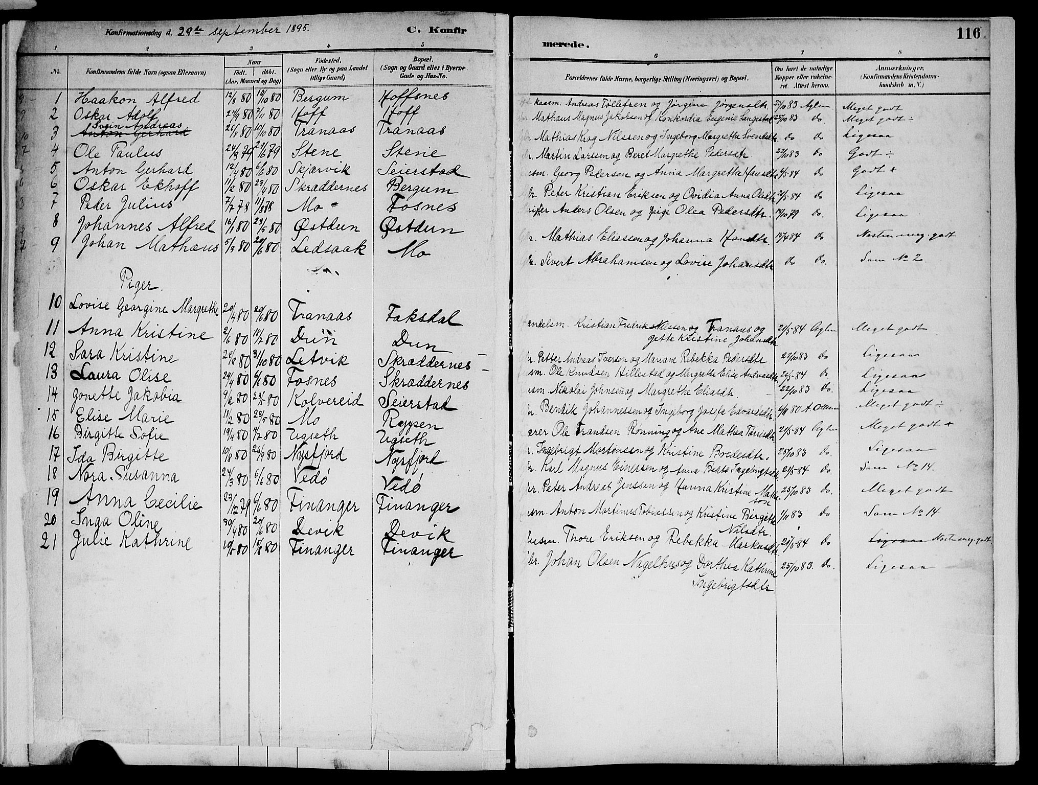 Ministerialprotokoller, klokkerbøker og fødselsregistre - Nord-Trøndelag, SAT/A-1458/773/L0617: Parish register (official) no. 773A08, 1887-1910, p. 116