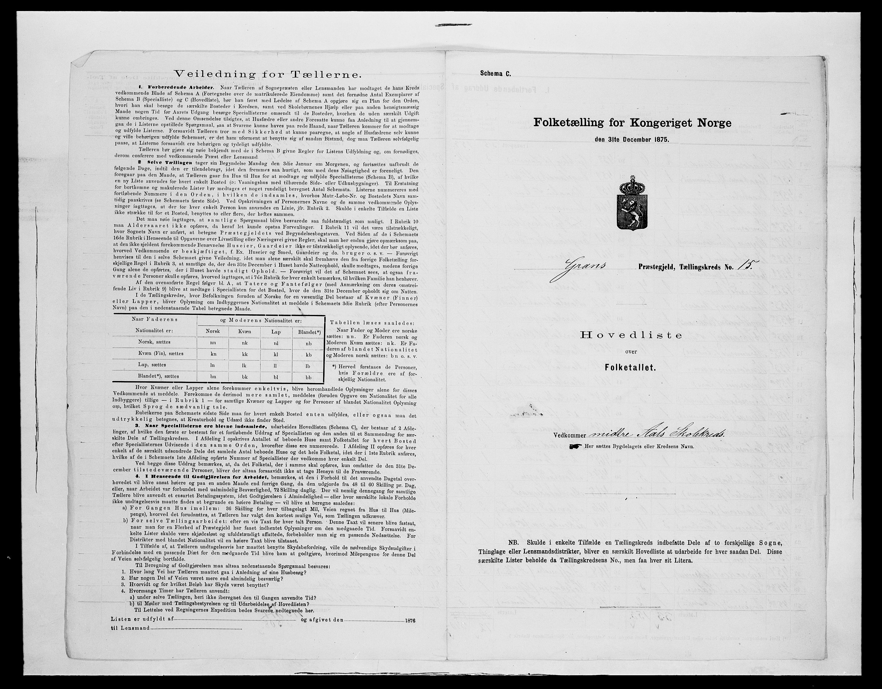 SAH, 1875 census for 0534P Gran, 1875, p. 67