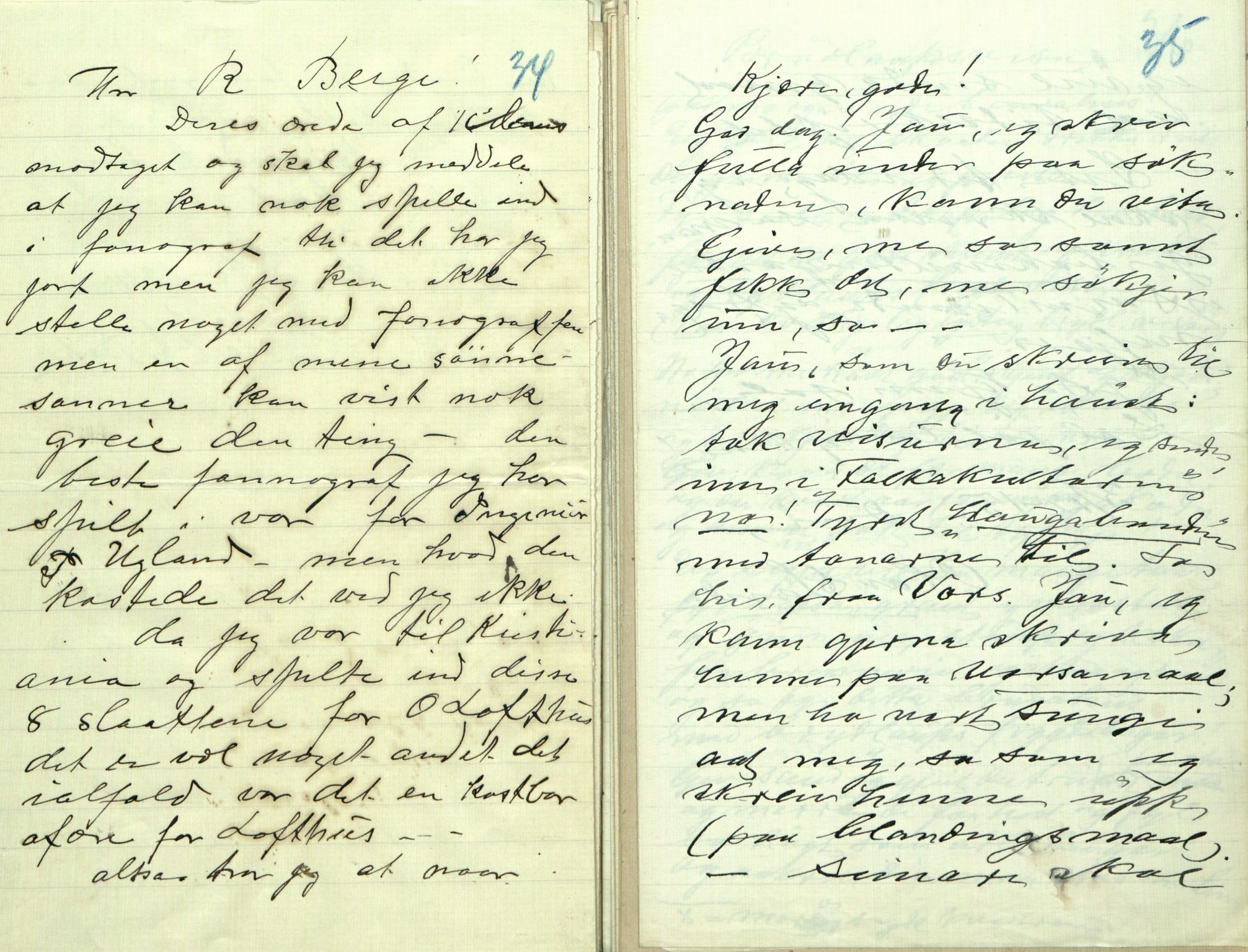 Rikard Berge, TEMU/TGM-A-1003/F/L0009/0003: 341-356 / 343 Mest brev, litt tradisjon, 1902-1925, p. 34-35