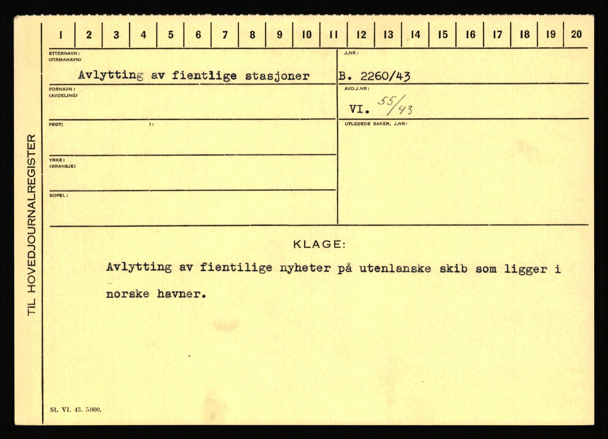 Statspolitiet - Hovedkontoret / Osloavdelingen, AV/RA-S-1329/C/Ca/L0002: Arneberg - Brand, 1943-1945, p. 818