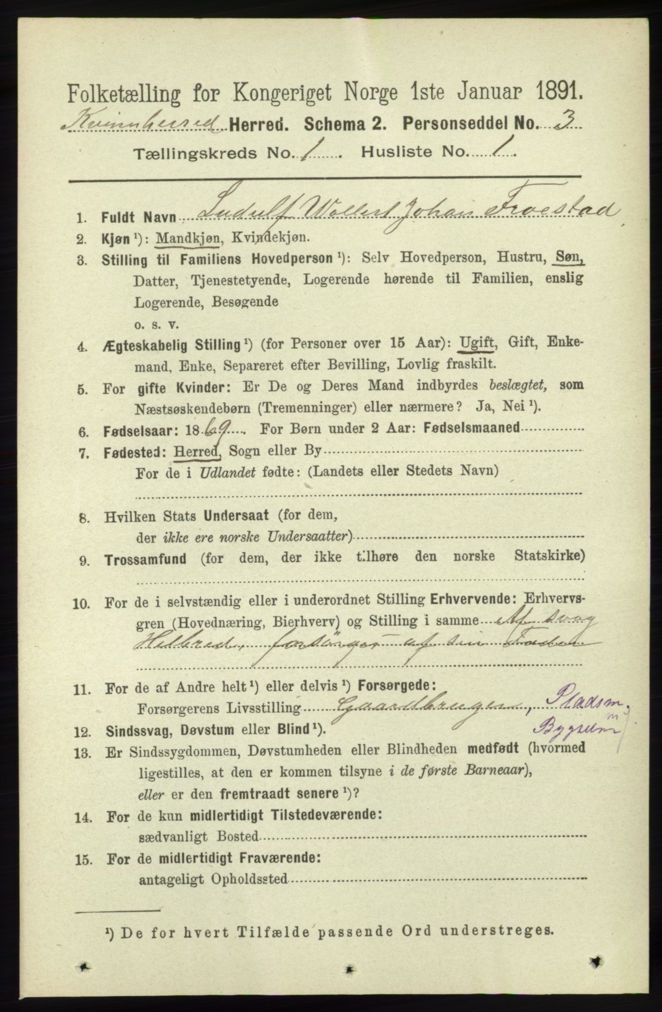 RA, 1891 census for 1224 Kvinnherad, 1891, p. 122