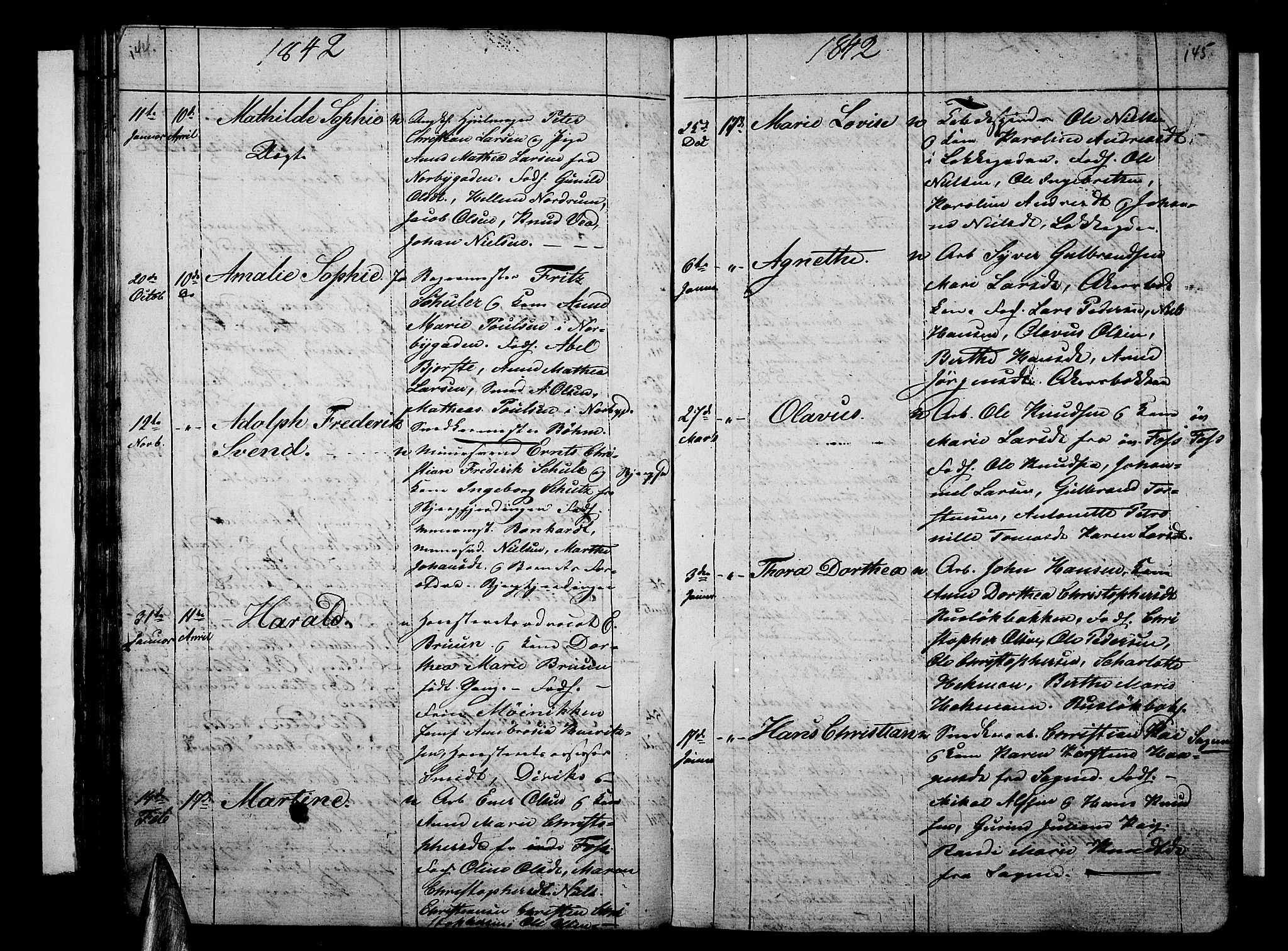 Aker prestekontor kirkebøker, AV/SAO-A-10861/G/L0007: Parish register (copy) no. 7, 1838-1846, p. 144-145