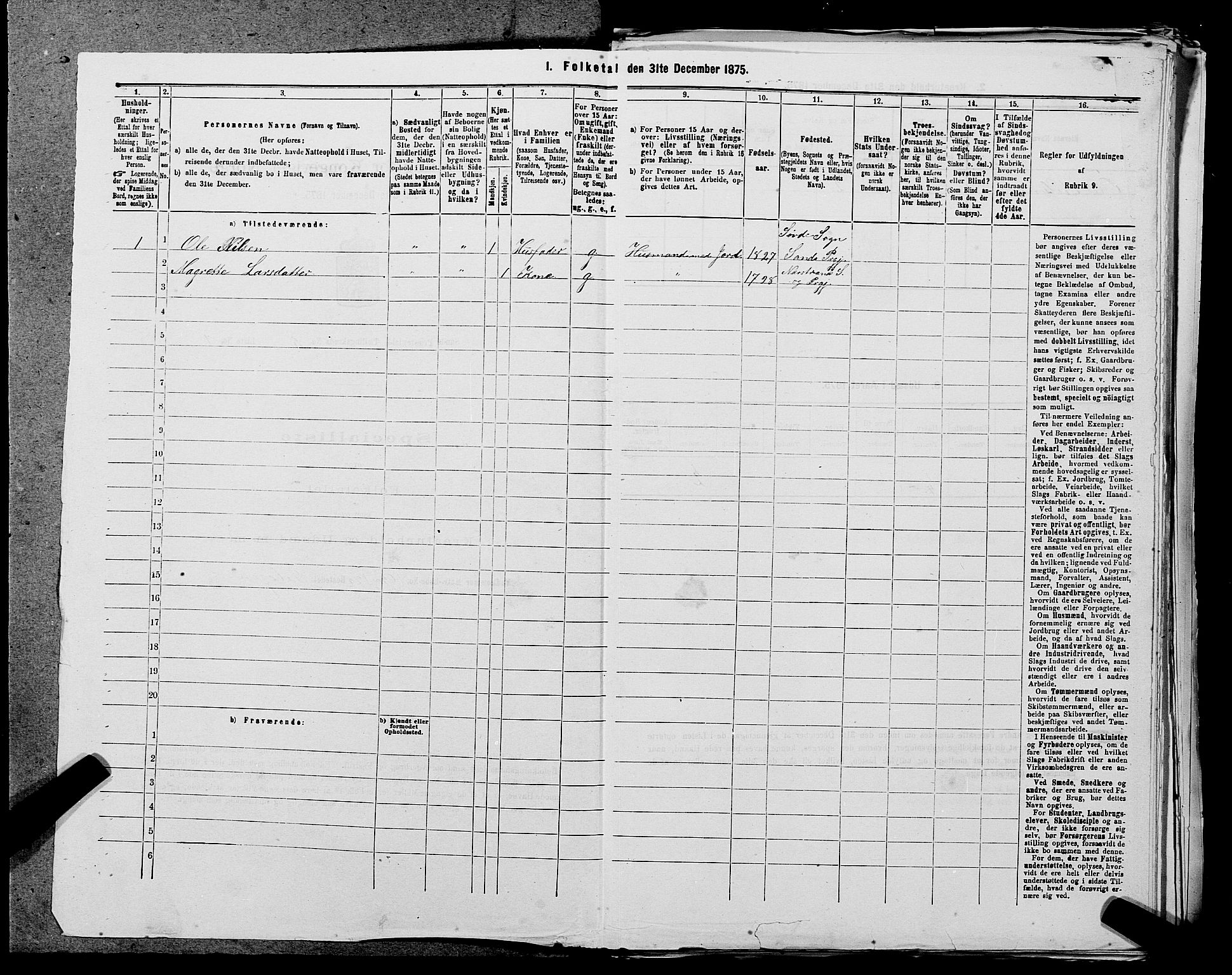 SAST, 1875 census for 1136P Sand, 1875, p. 1436