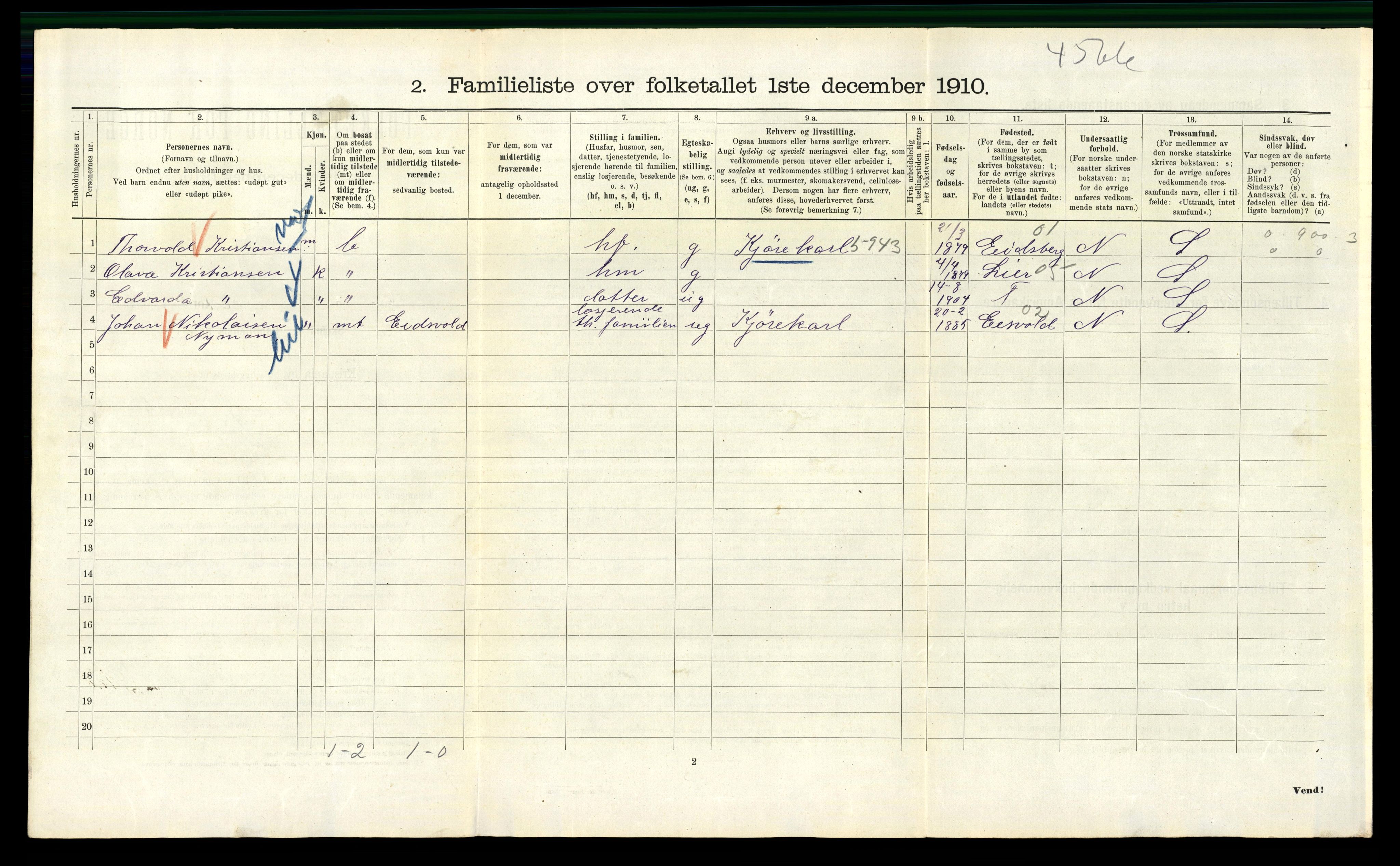 RA, 1910 census for Kristiania, 1910, p. 67760