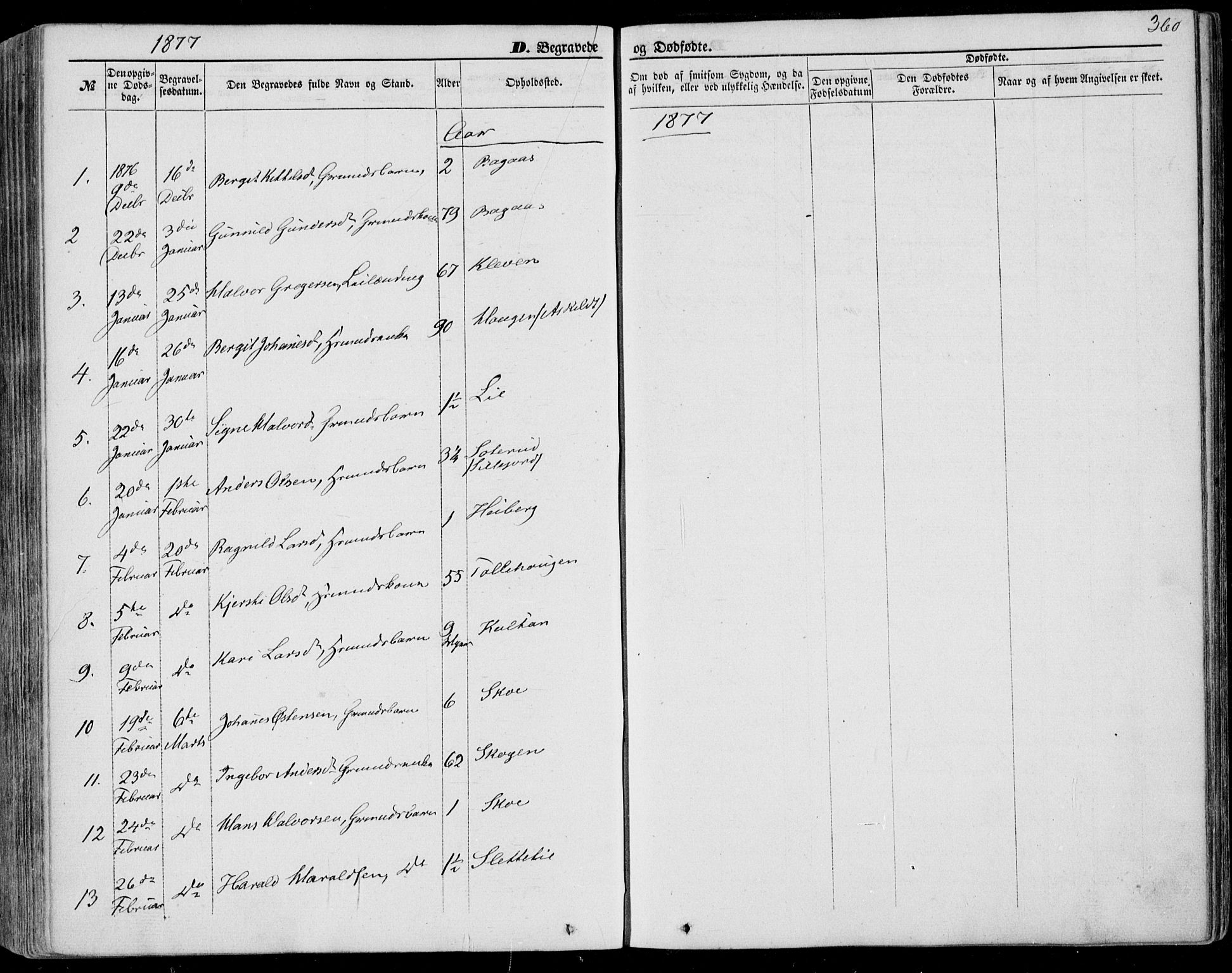 Bø kirkebøker, SAKO/A-257/F/Fa/L0009: Parish register (official) no. 9, 1862-1879, p. 360