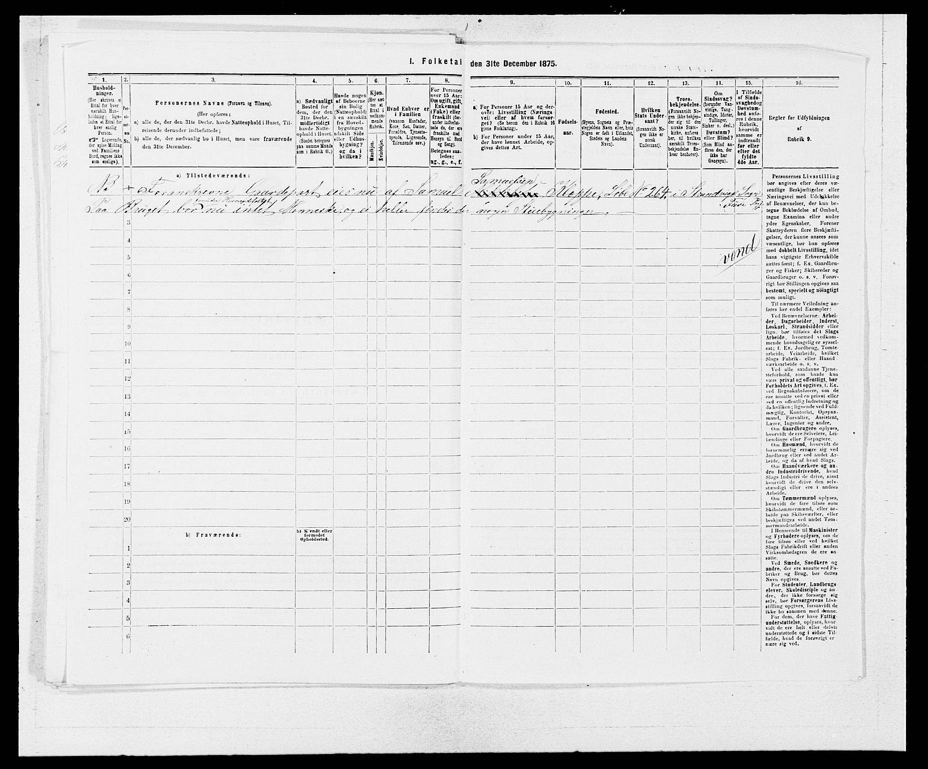 SAB, 1875 census for 1241P Fusa, 1875, p. 1071