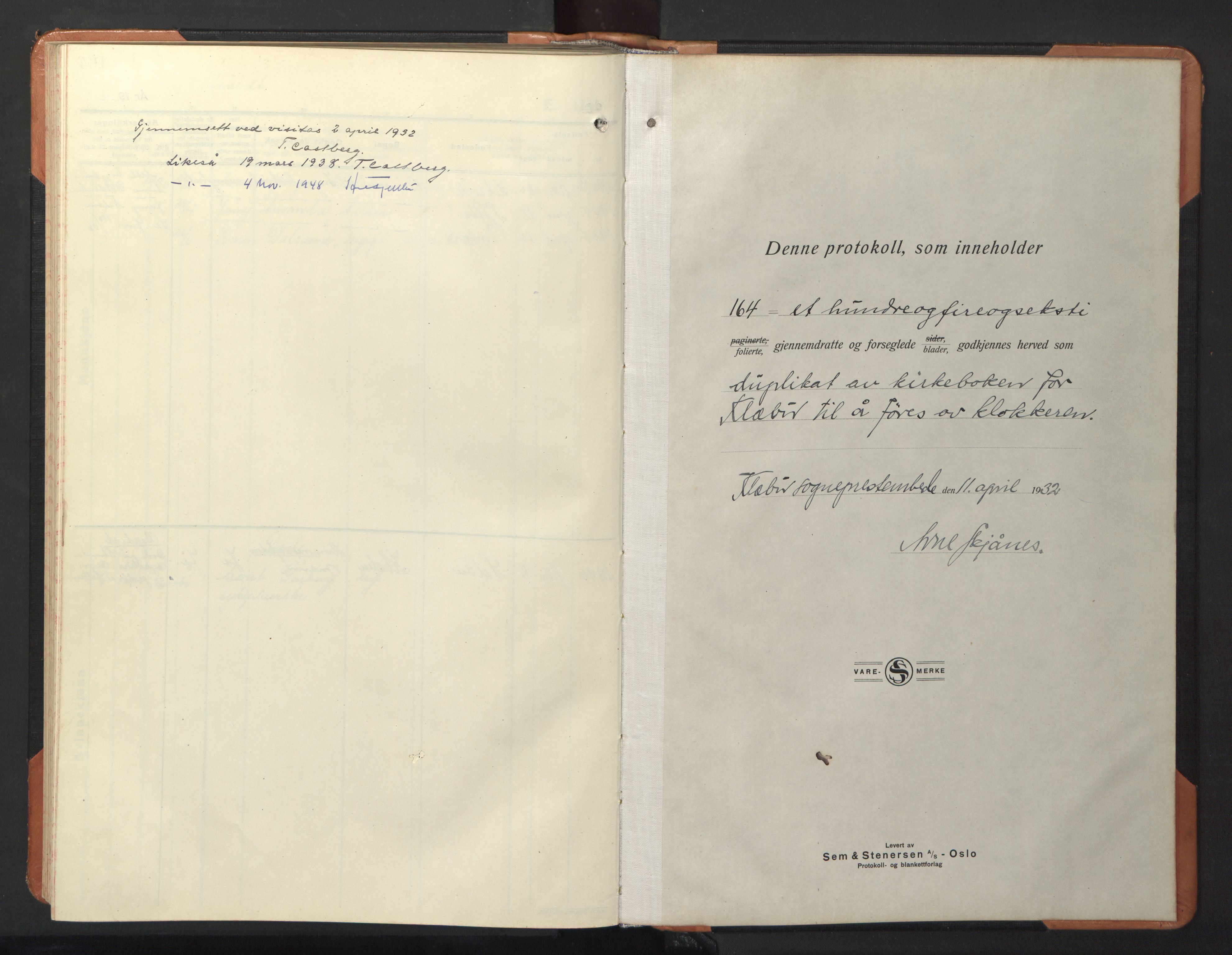 Ministerialprotokoller, klokkerbøker og fødselsregistre - Sør-Trøndelag, SAT/A-1456/618/L0454: Parish register (copy) no. 618C05, 1926-1946, p. 165