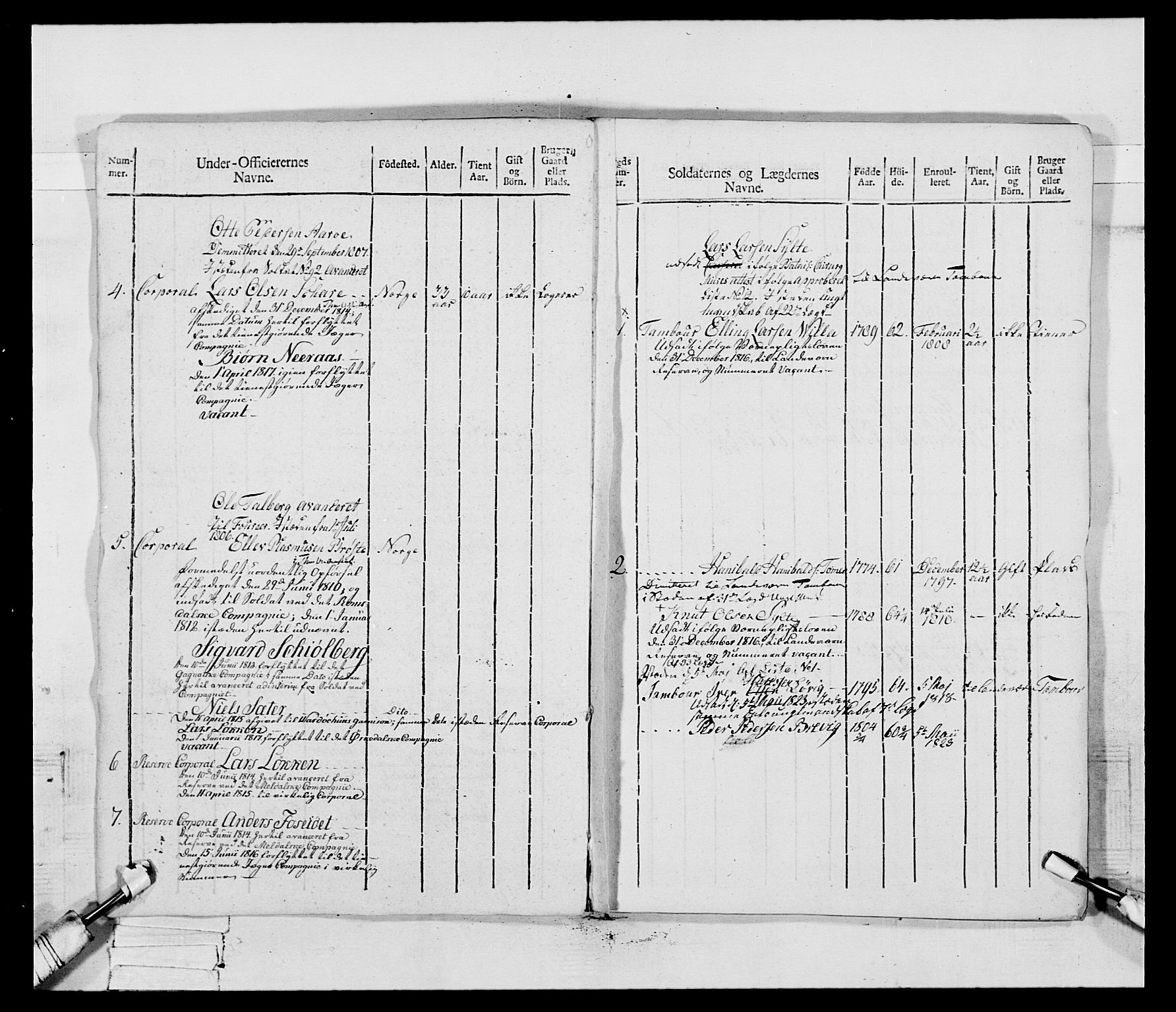 Generalitets- og kommissariatskollegiet, Det kongelige norske kommissariatskollegium, AV/RA-EA-5420/E/Eh/L0083b: 2. Trondheimske nasjonale infanteriregiment, 1810, p. 104