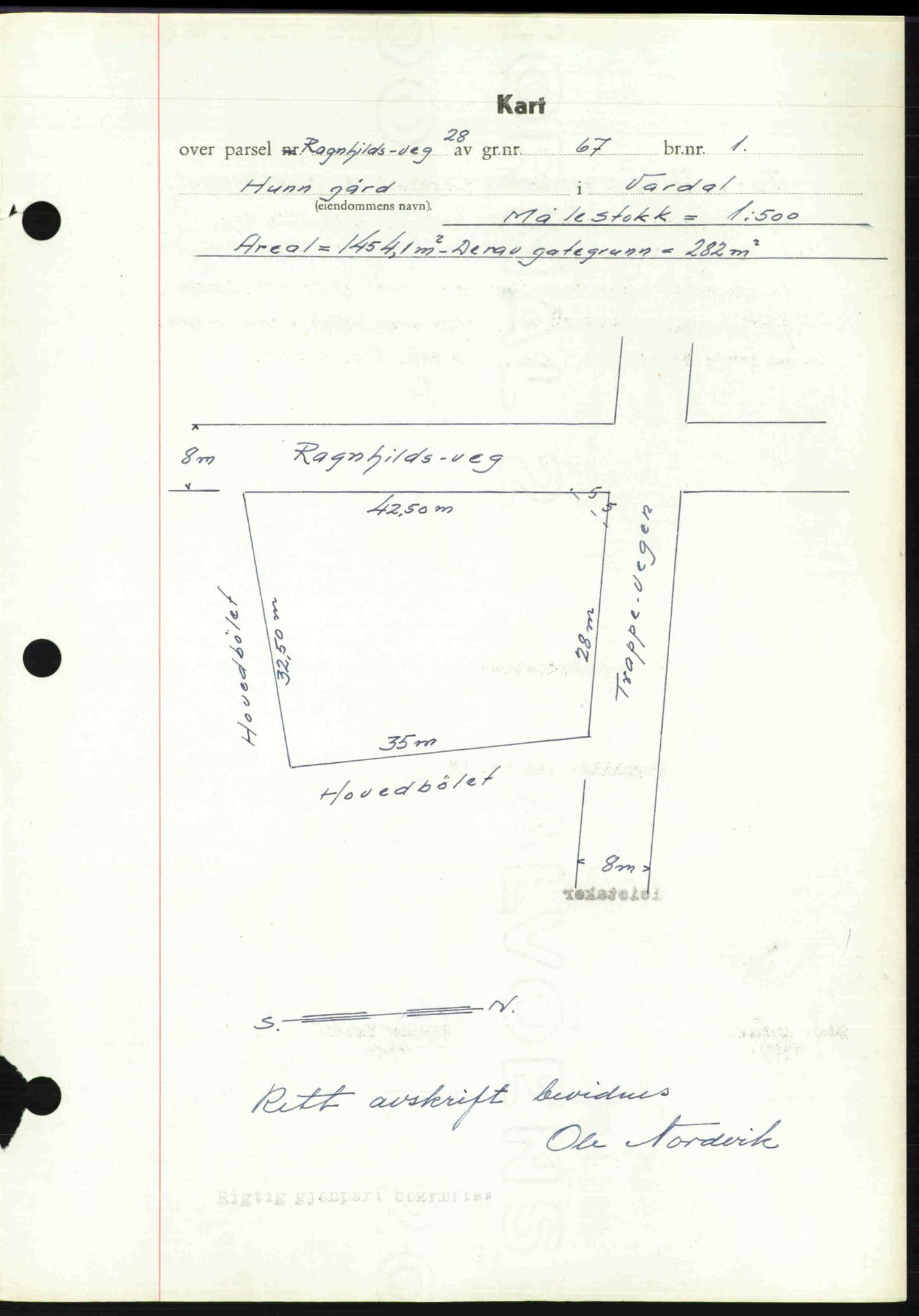 Toten tingrett, SAH/TING-006/H/Hb/Hbc/L0020: Mortgage book no. Hbc-20, 1948-1948, Diary no: : 3496/1948
