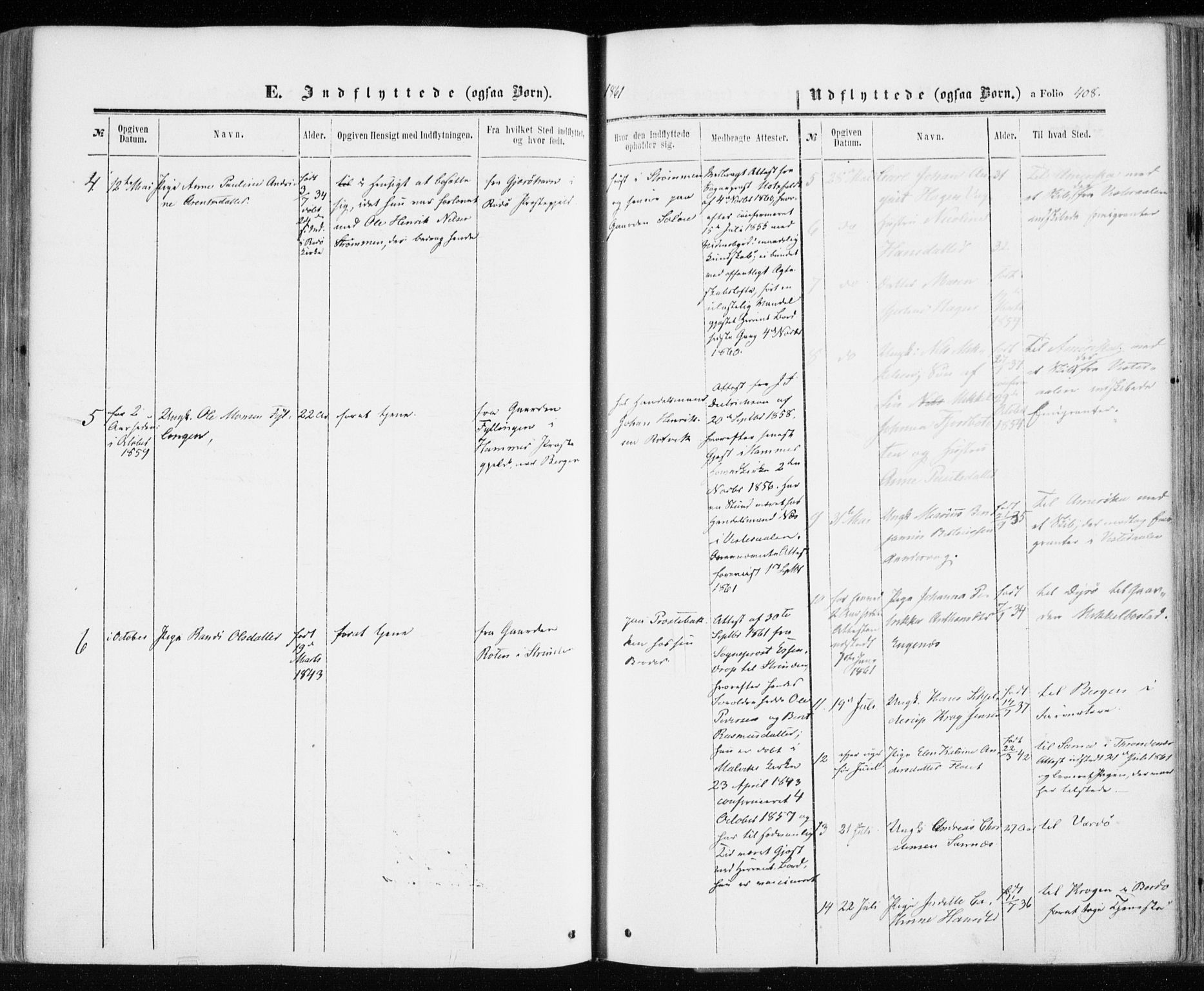 Ibestad sokneprestembete, SATØ/S-0077/H/Ha/Haa/L0009kirke: Parish register (official) no. 9, 1859-1868, p. 408