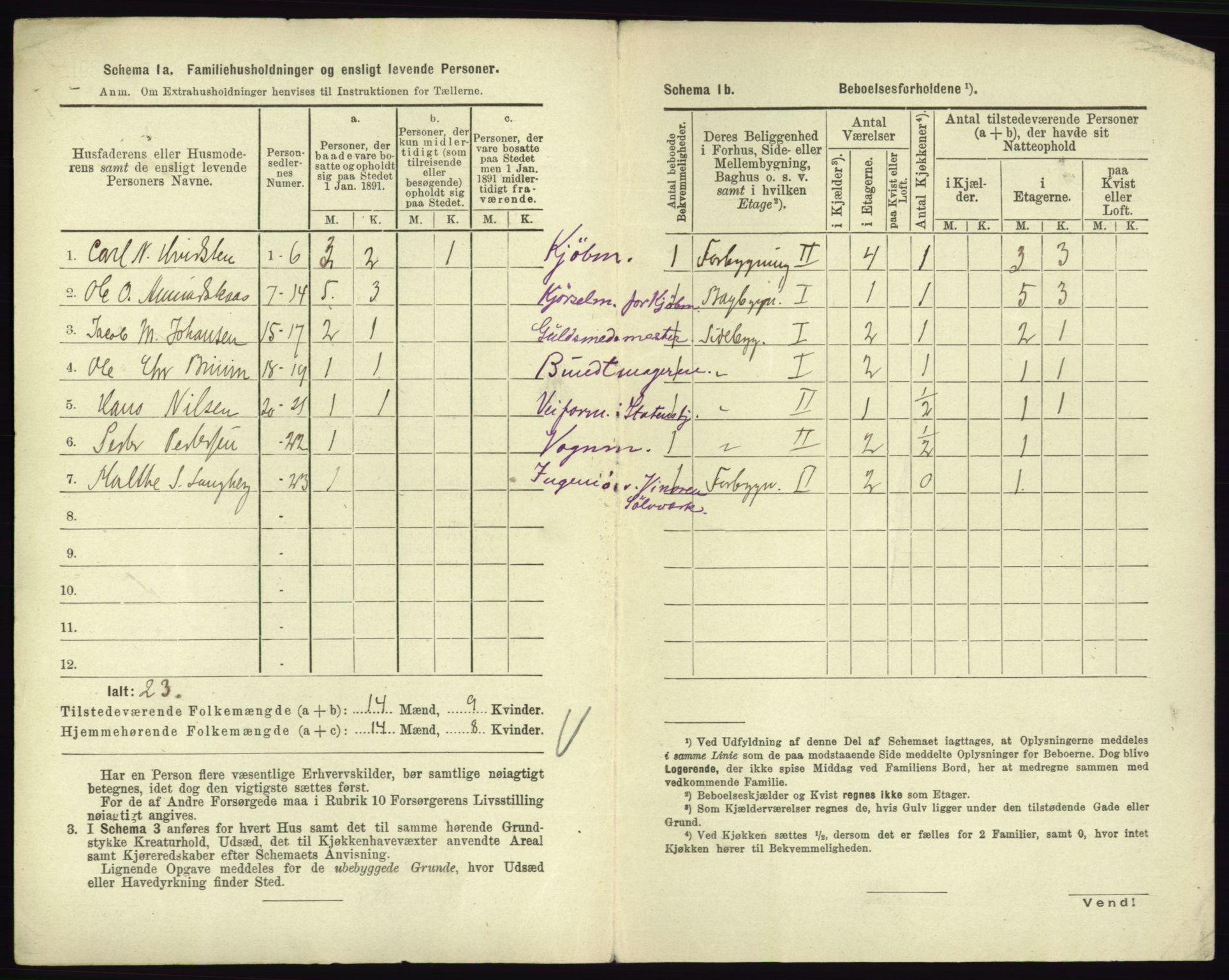 RA, 1891 census for 0604 Kongsberg, 1891, p. 754