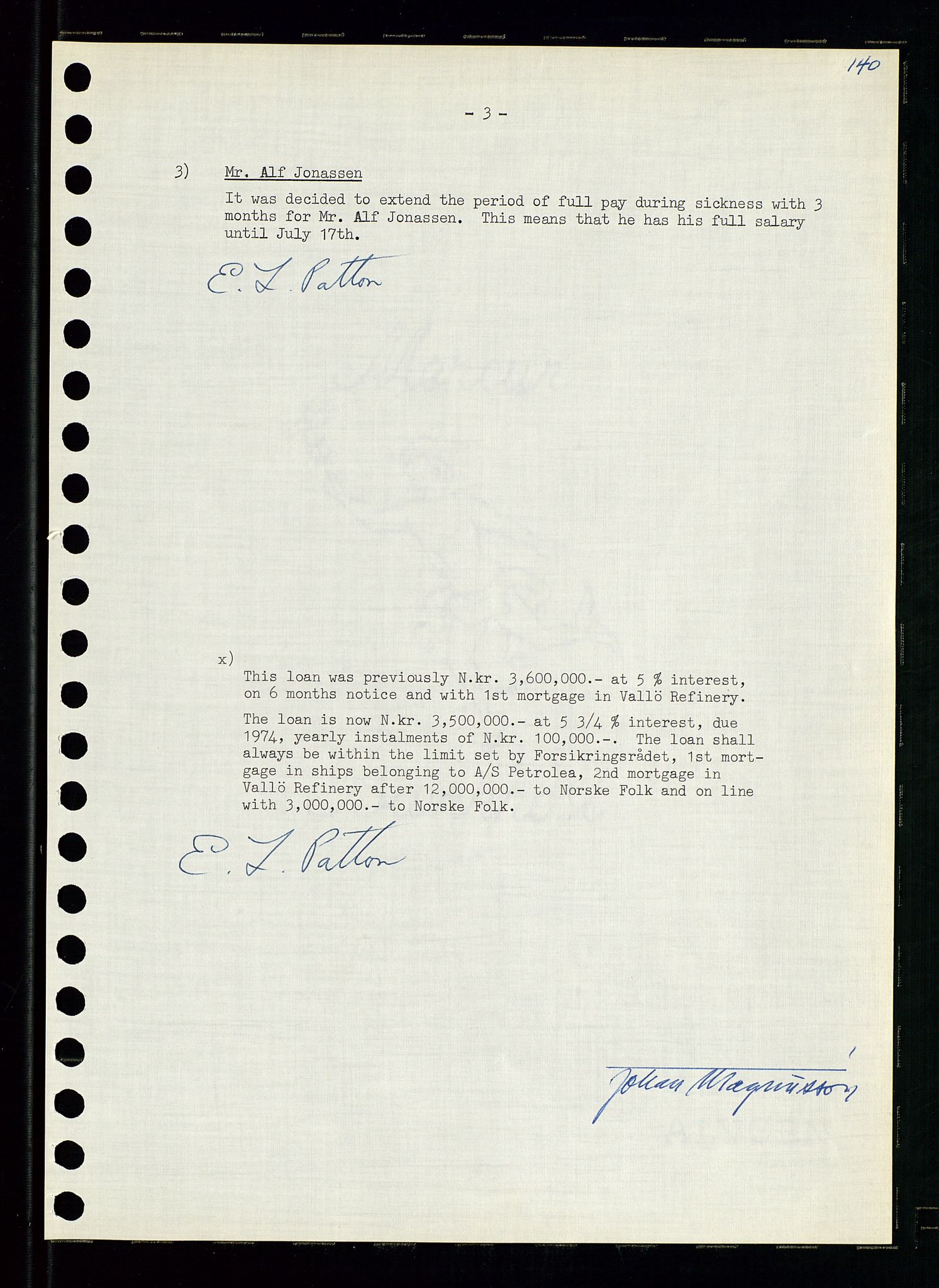 Pa 0982 - Esso Norge A/S, AV/SAST-A-100448/A/Aa/L0001/0004: Den administrerende direksjon Board minutes (styrereferater) / Den administrerende direksjon Board minutes (styrereferater), 1963-1964, p. 124