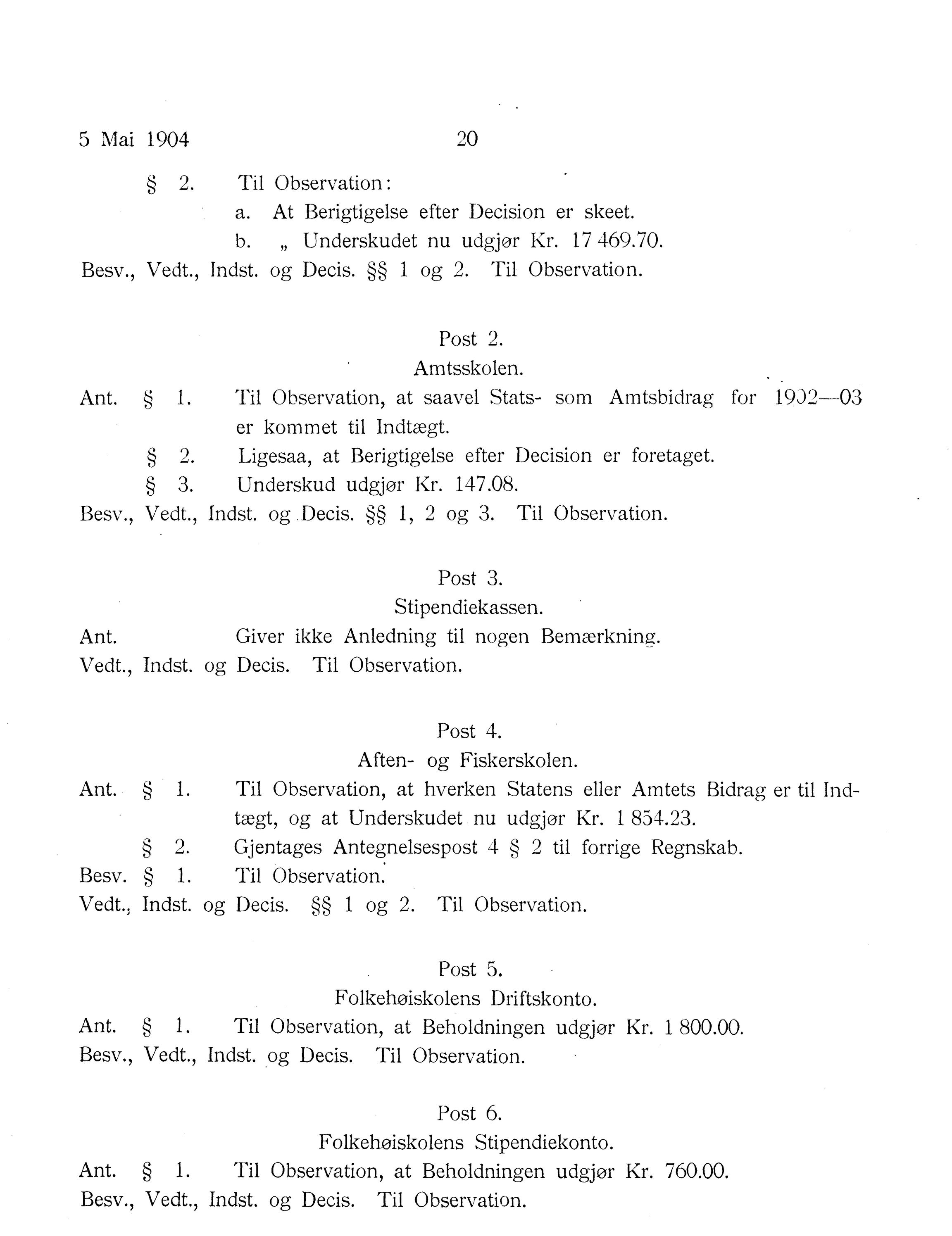 Nordland Fylkeskommune. Fylkestinget, AIN/NFK-17/176/A/Ac/L0027: Fylkestingsforhandlinger 1904, 1904