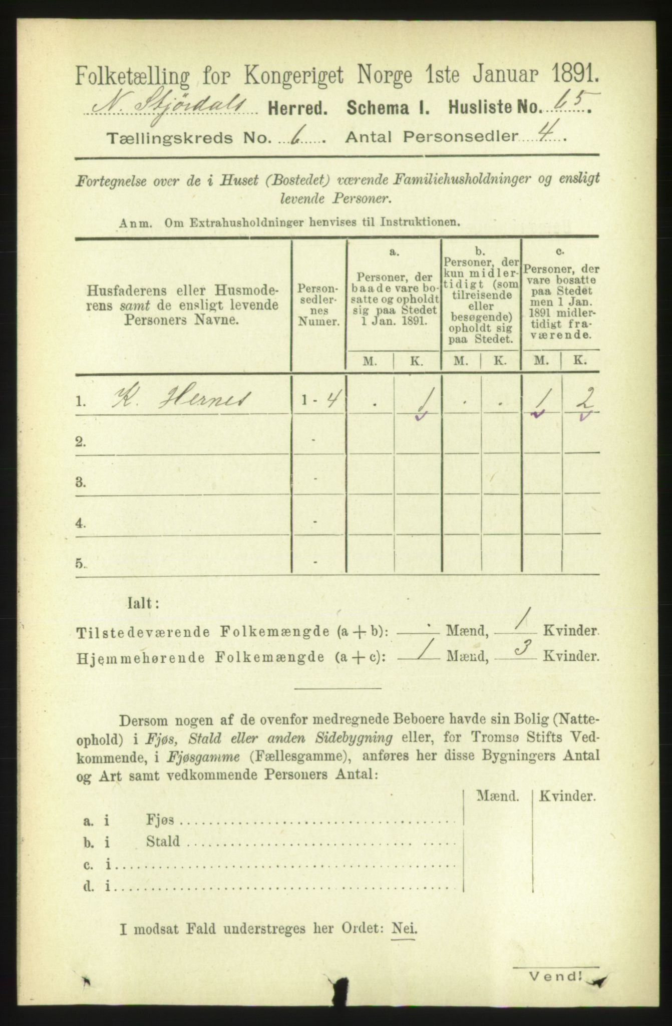 RA, 1891 census for 1714 Nedre Stjørdal, 1891, p. 2576