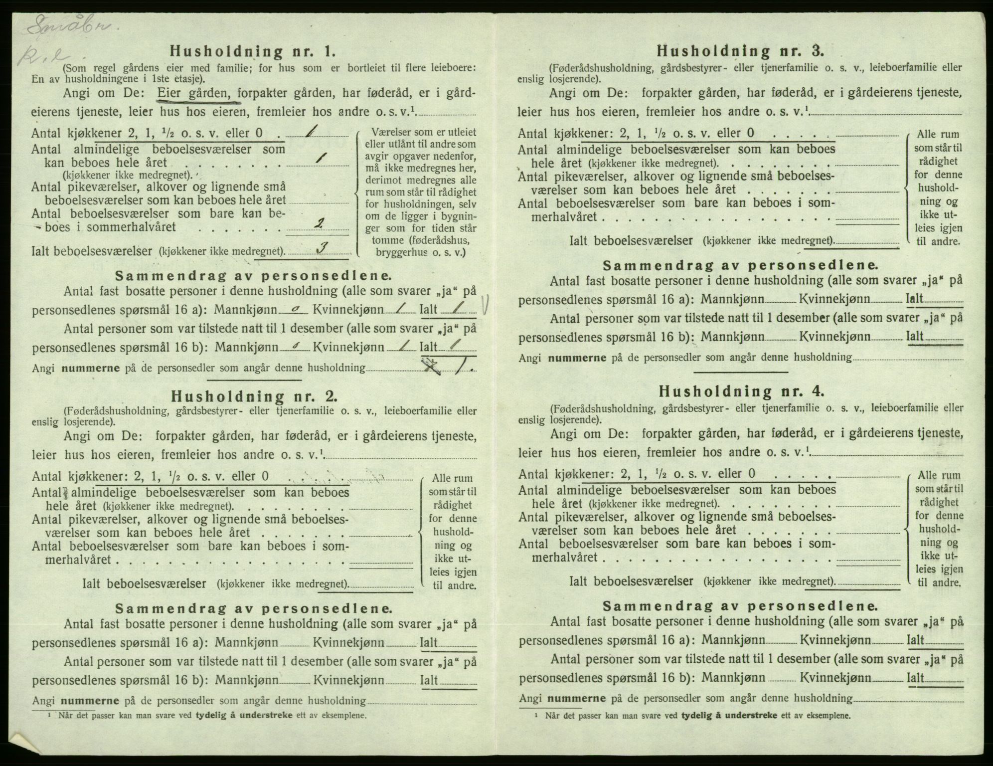 SAB, 1920 census for Vikebygd, 1920, p. 368