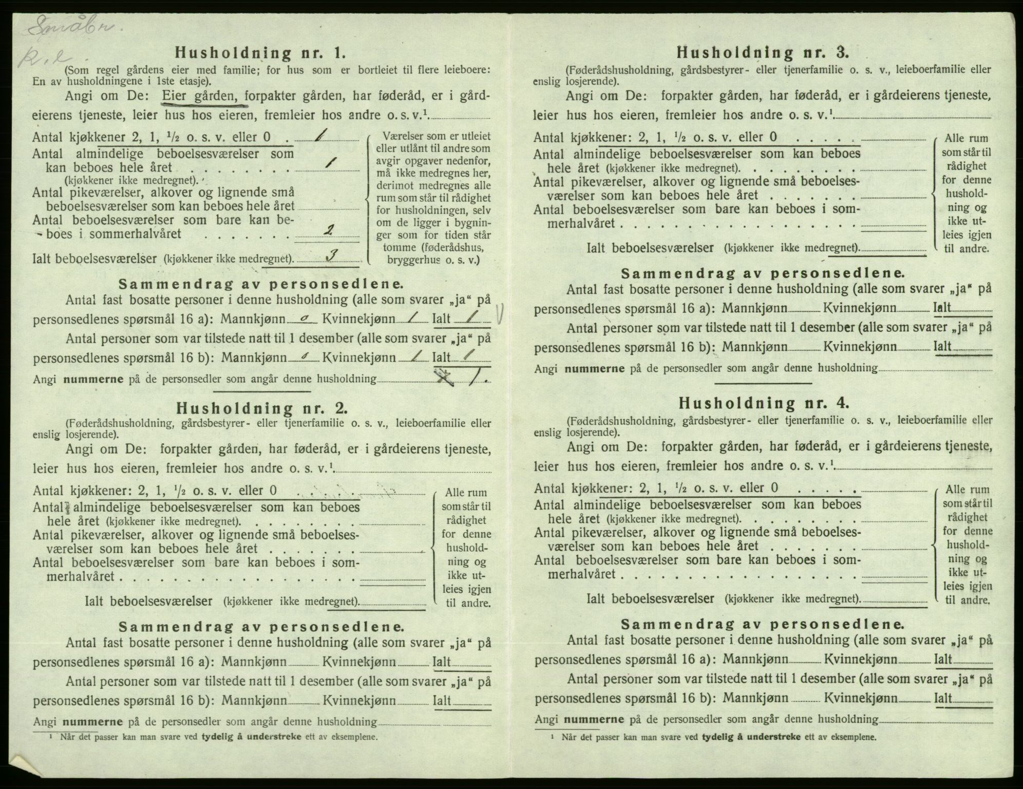 SAB, 1920 census for Vikebygd, 1920, p. 368