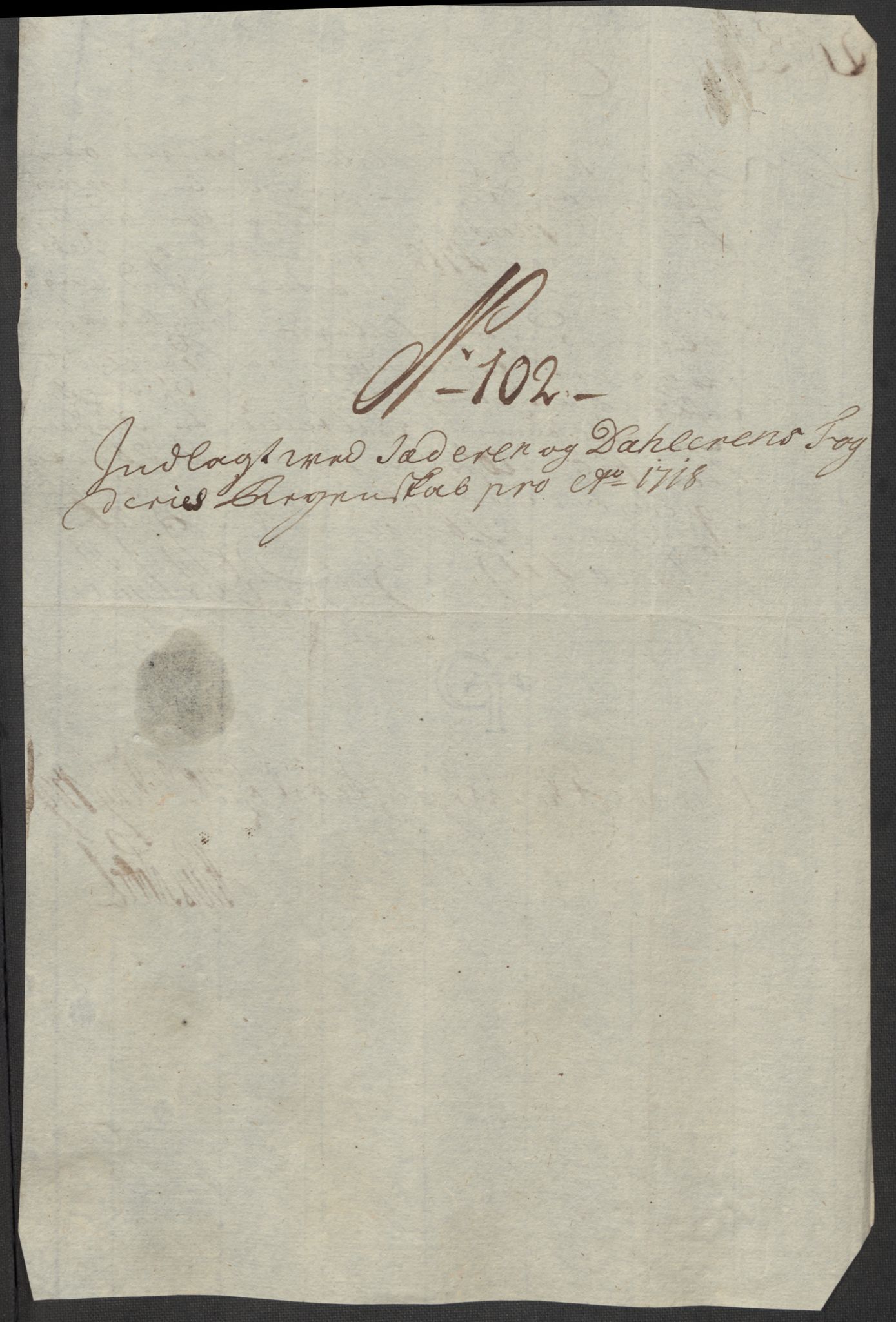 Rentekammeret inntil 1814, Reviderte regnskaper, Fogderegnskap, AV/RA-EA-4092/R46/L2743: Fogderegnskap Jæren og Dalane, 1718, p. 352