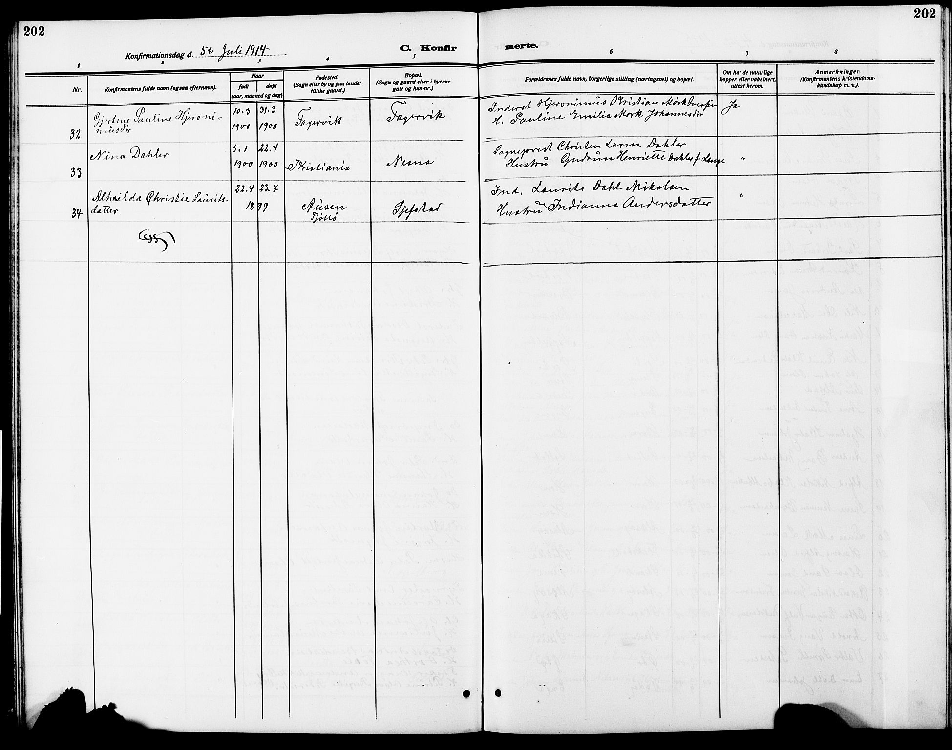 Ministerialprotokoller, klokkerbøker og fødselsregistre - Nordland, AV/SAT-A-1459/838/L0560: Parish register (copy) no. 838C07, 1910-1928, p. 202