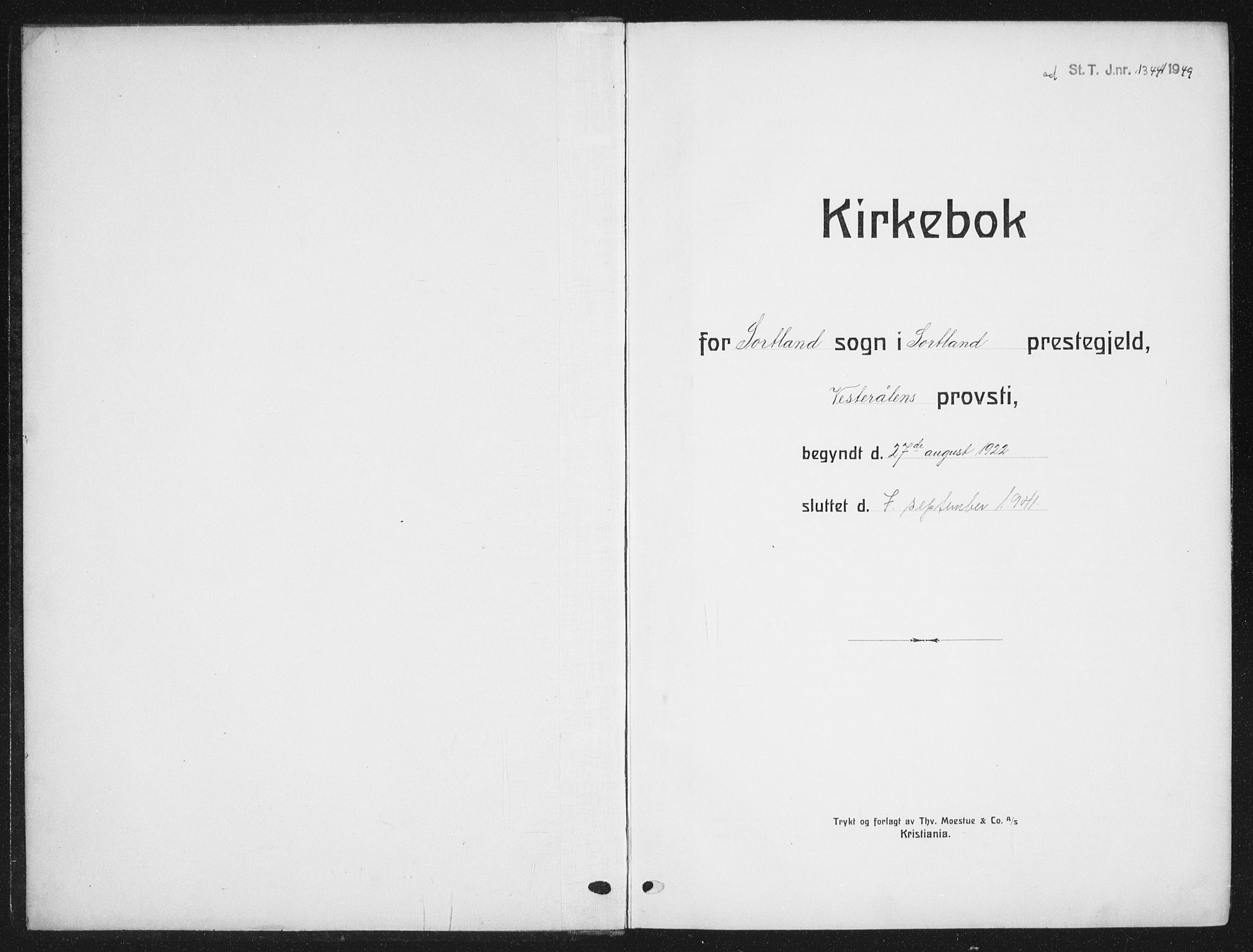 Ministerialprotokoller, klokkerbøker og fødselsregistre - Nordland, SAT/A-1459/895/L1384: Parish register (copy) no. 895C06, 1922-1941