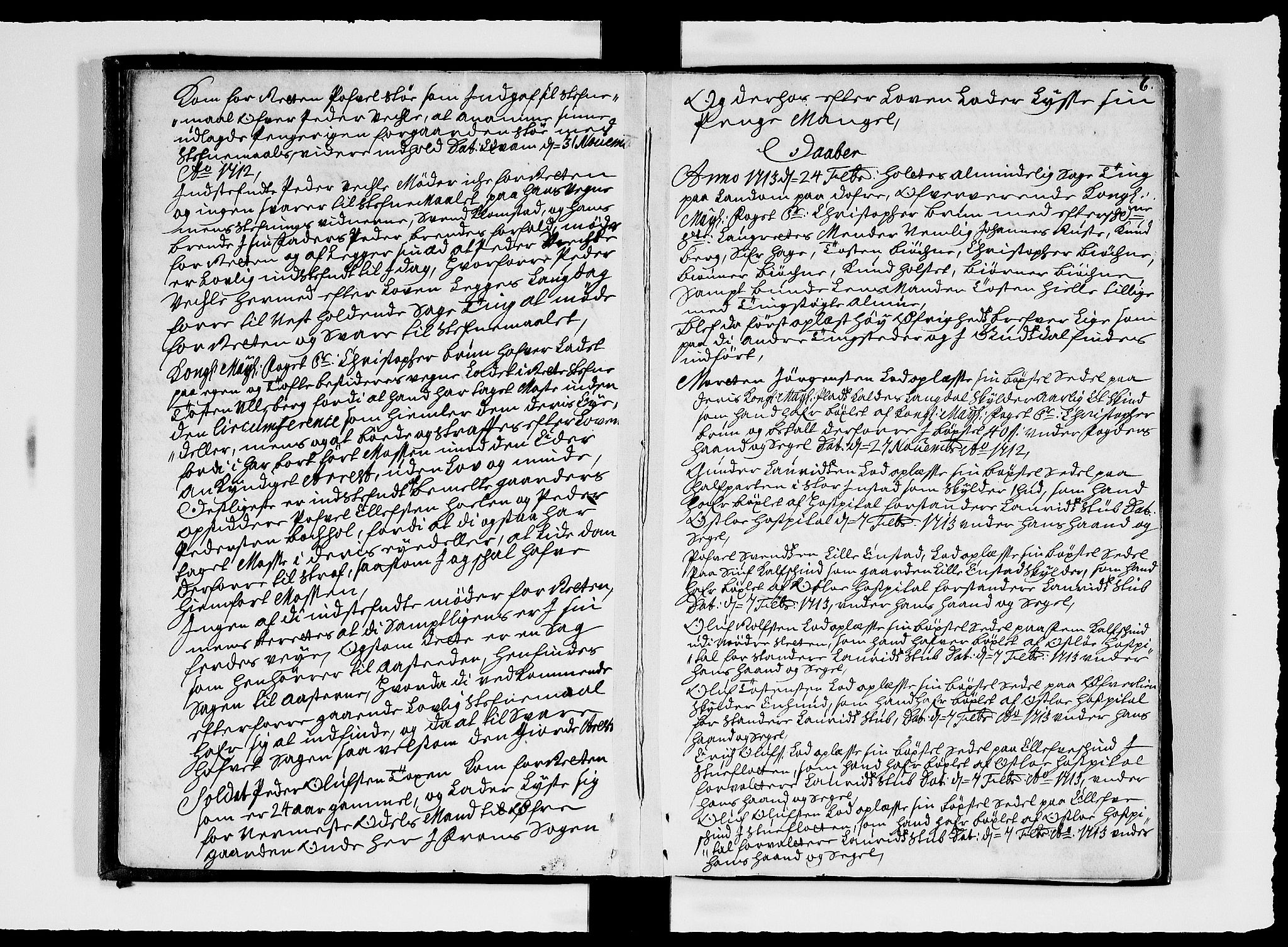 Sorenskriverier i Gudbrandsdalen, AV/SAH-TING-036/G/Gb/Gbc/L0004: Tingbok - Nord- og Sør-Gudbrandsdal, 1713-1714, p. 5b-6a