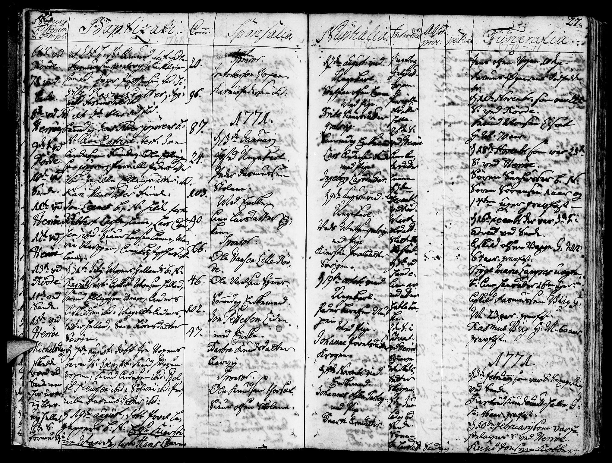 Ministerialprotokoller, klokkerbøker og fødselsregistre - Møre og Romsdal, AV/SAT-A-1454/507/L0067: Parish register (official) no. 507A02, 1767-1788, p. 27