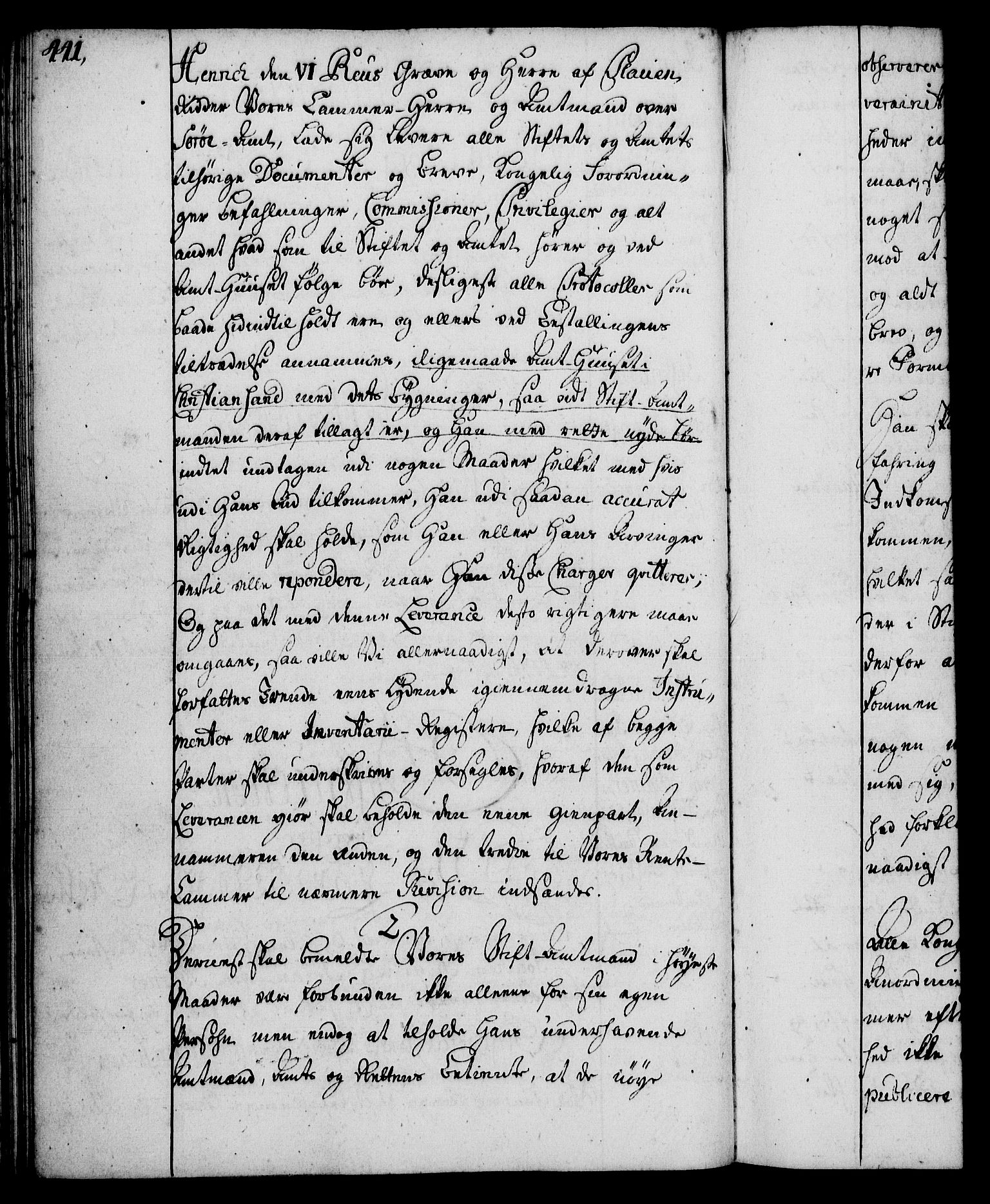 Rentekammeret, Kammerkanselliet, RA/EA-3111/G/Gg/Ggi/L0002: Norsk instruksjonsprotokoll med register (merket RK 53.35), 1729-1751, p. 441