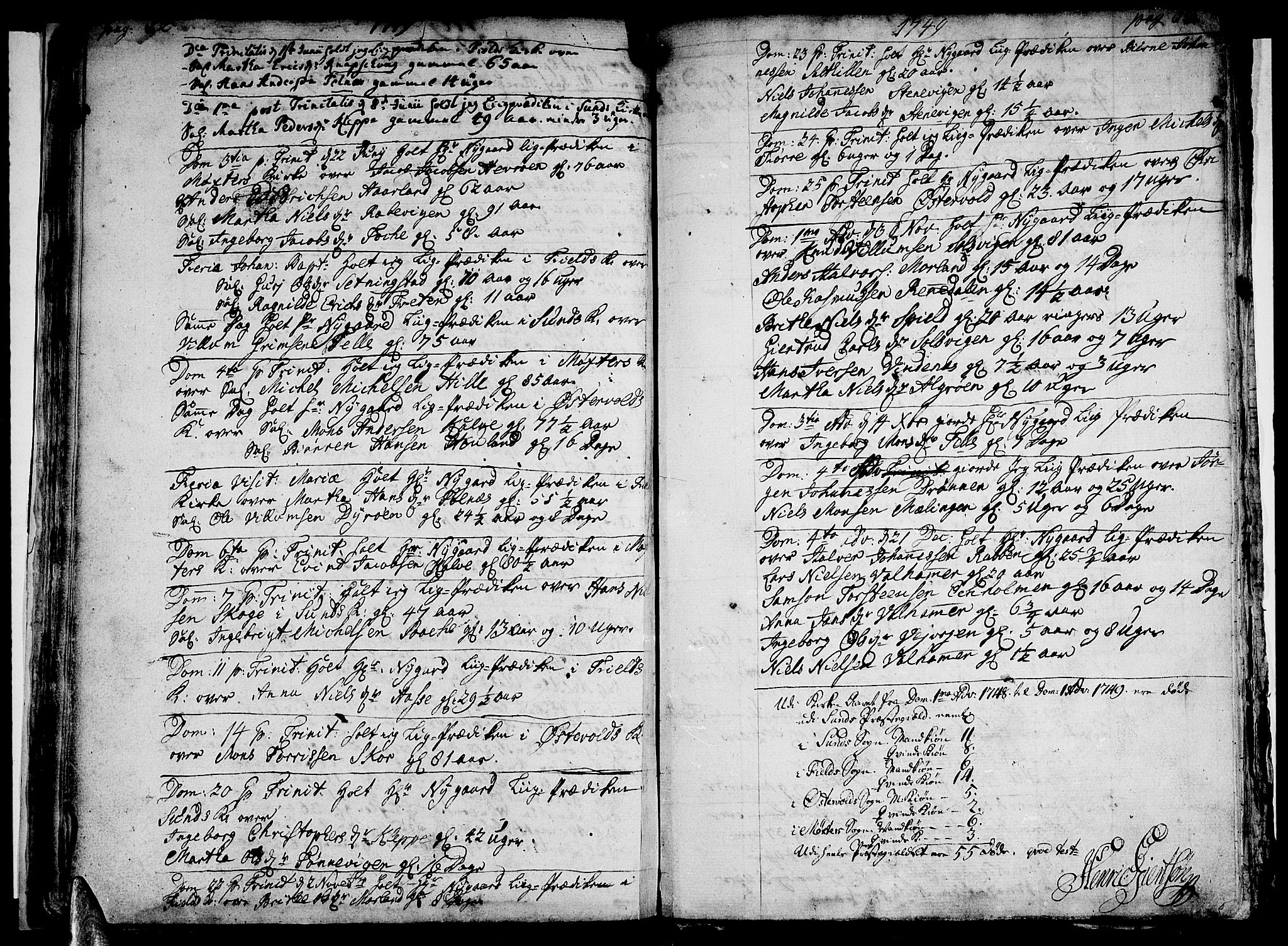 Sund sokneprestembete, AV/SAB-A-99930: Parish register (official) no. A 2, 1729-1769, p. 82-83