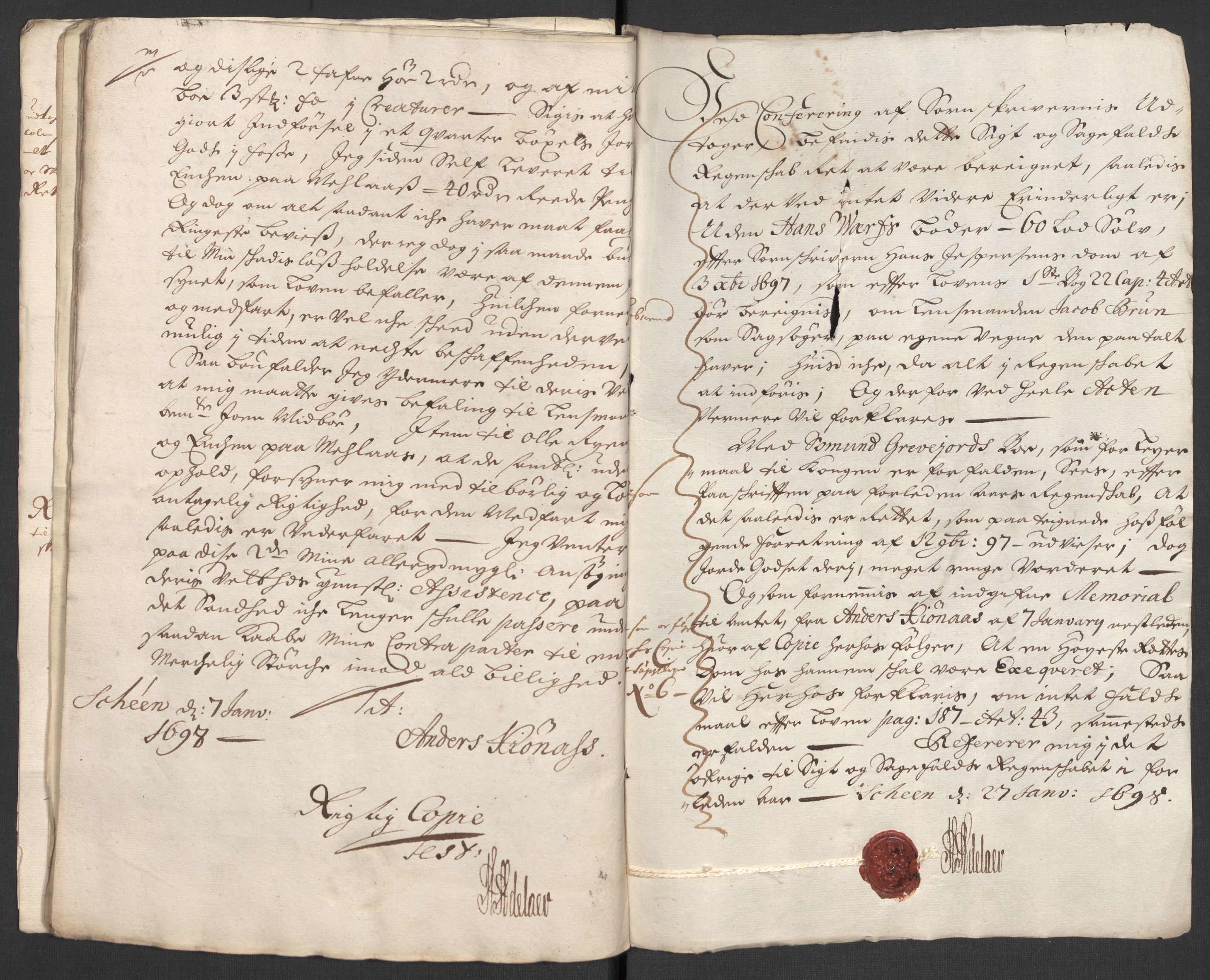 Rentekammeret inntil 1814, Reviderte regnskaper, Fogderegnskap, AV/RA-EA-4092/R36/L2096: Fogderegnskap Øvre og Nedre Telemark og Bamble, 1697, p. 58