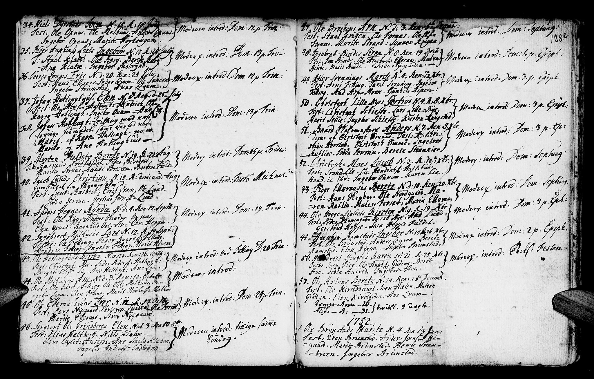 Ministerialprotokoller, klokkerbøker og fødselsregistre - Nord-Trøndelag, SAT/A-1458/746/L0439: Parish register (official) no. 746A01, 1688-1759, p. 128e