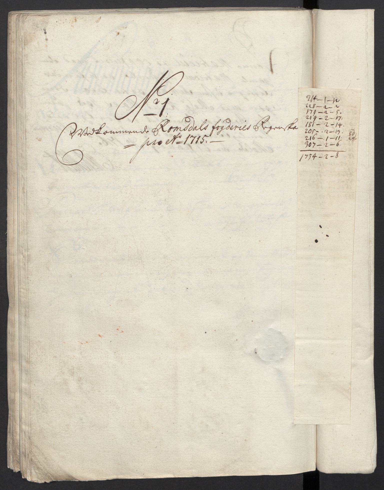 Rentekammeret inntil 1814, Reviderte regnskaper, Fogderegnskap, RA/EA-4092/R55/L3663: Fogderegnskap Romsdal, 1715-1716, p. 88